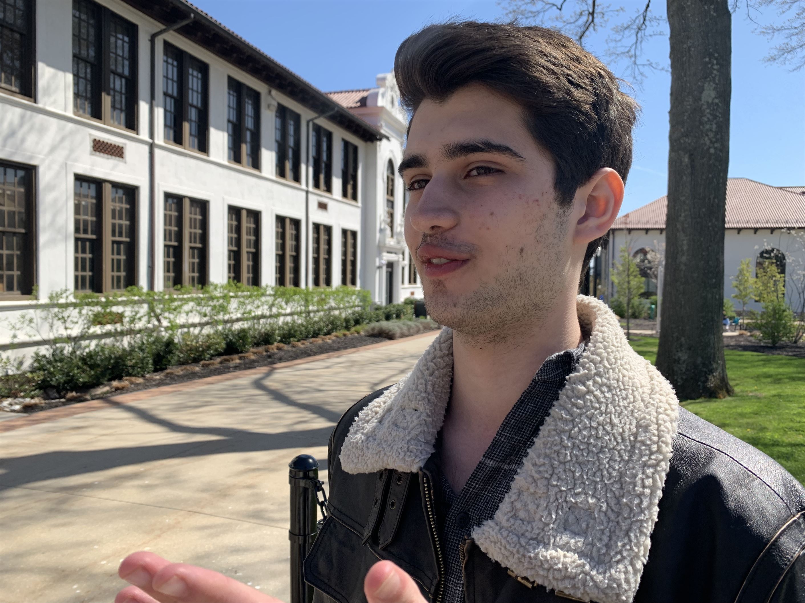 Yak Ferstenberg, a freshman film and television major, spoke about how movies today are overshadowed by popularity. Aidan Ivers | The Montclarion