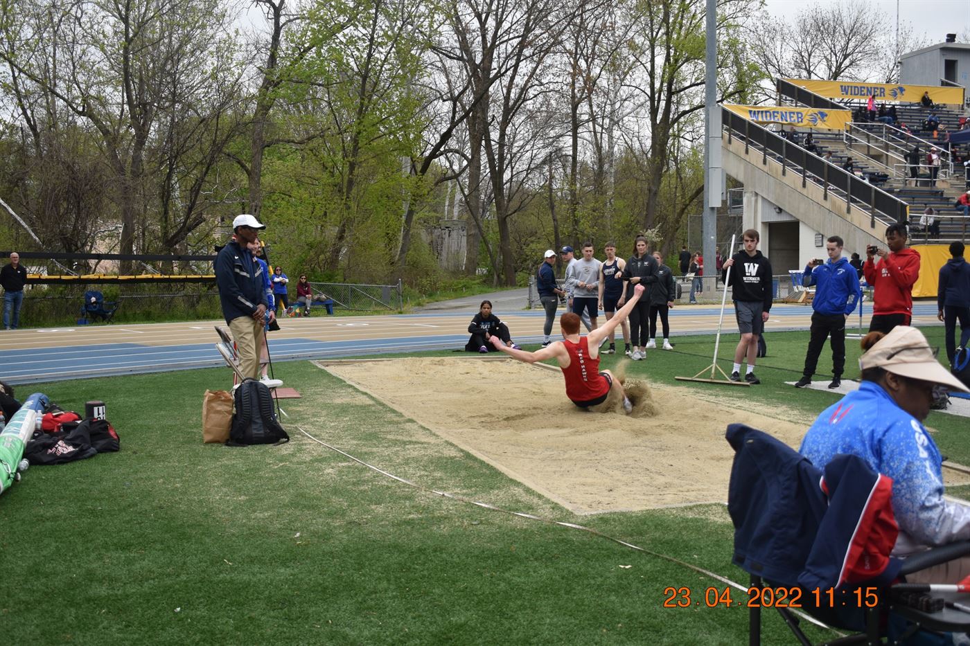 DiMaulo has said he runs the 100-meter and 200-meter races to help his long jump. Photo courtesy of Anthony DiMaulo