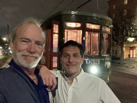 Professor Steve McCarthy and David Sanders in New Orleans Photo By Steve McCarthy