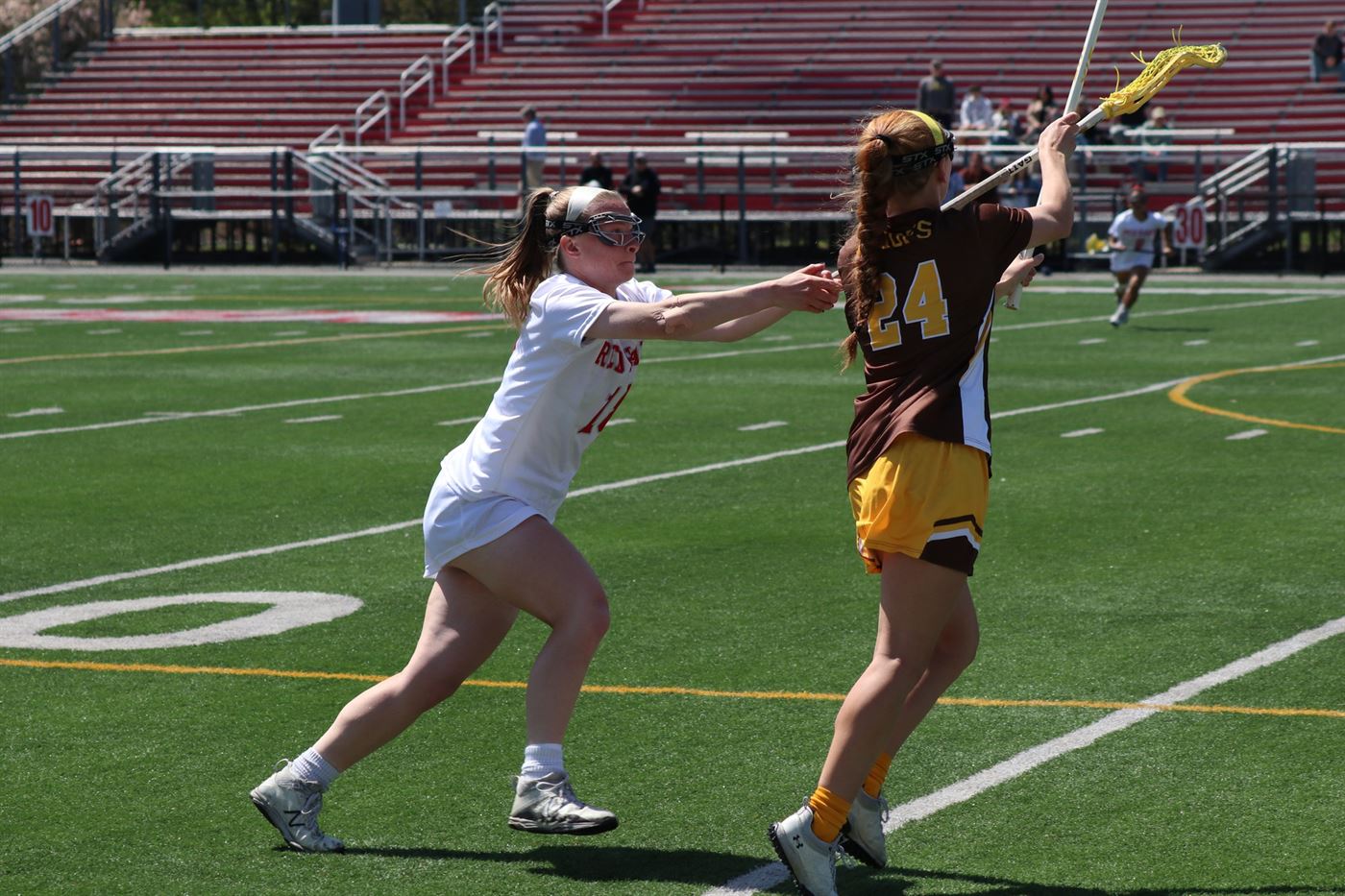 Rhiannon Brown (pictured) noticed the absence of senior midfielder Amber Gonzalez while playing the second half of the season. Trevor Giesberg | The Montclarion