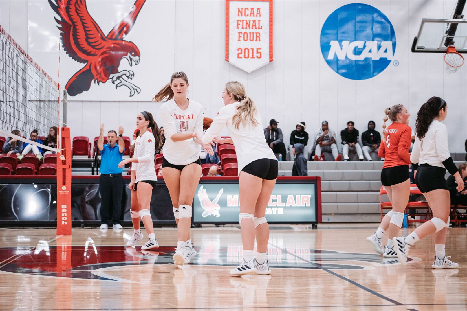 The Red Hawks rallied back in the third set, but Rowan had the game in control by the fourth set. Dan Dreisbach | The Montclarion