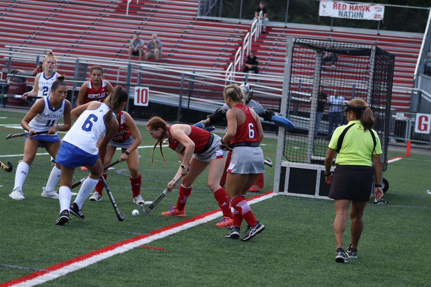 The Diplomats of Franklin and Marshall had 11 shots on goal, while Montclair State only had one of those attempts. Trevor Geisberg | The Montclarion