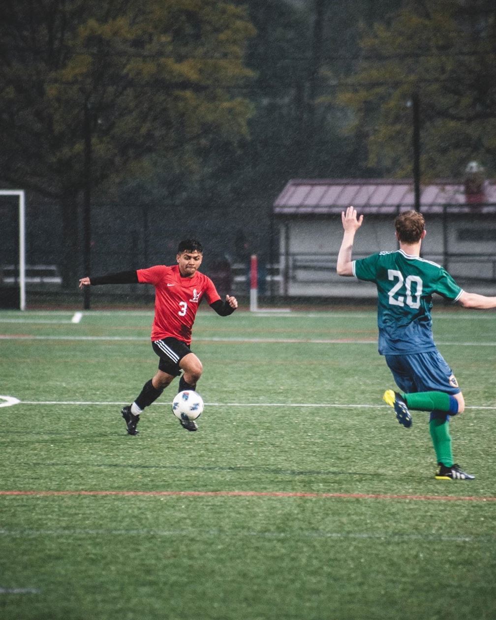 Co-captain and defender Gabe Aguado is loving where the current state of the team is. Photo courtesy of Randy Shaller