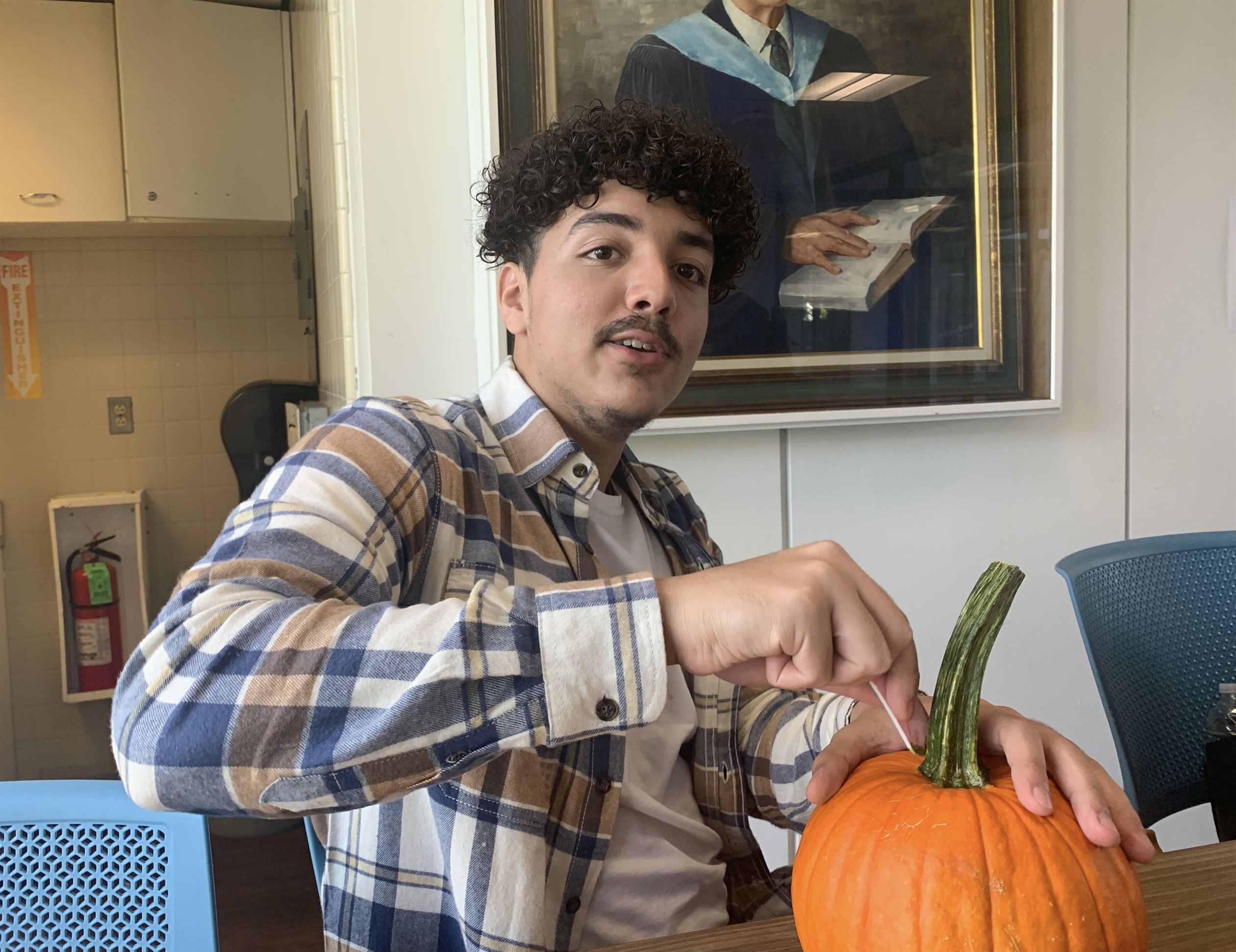 Joshua Fernandez, a sophomore mathematics major, is glad to see that the university offer so many fall events. Roxanne Gribbin | The Montclarion