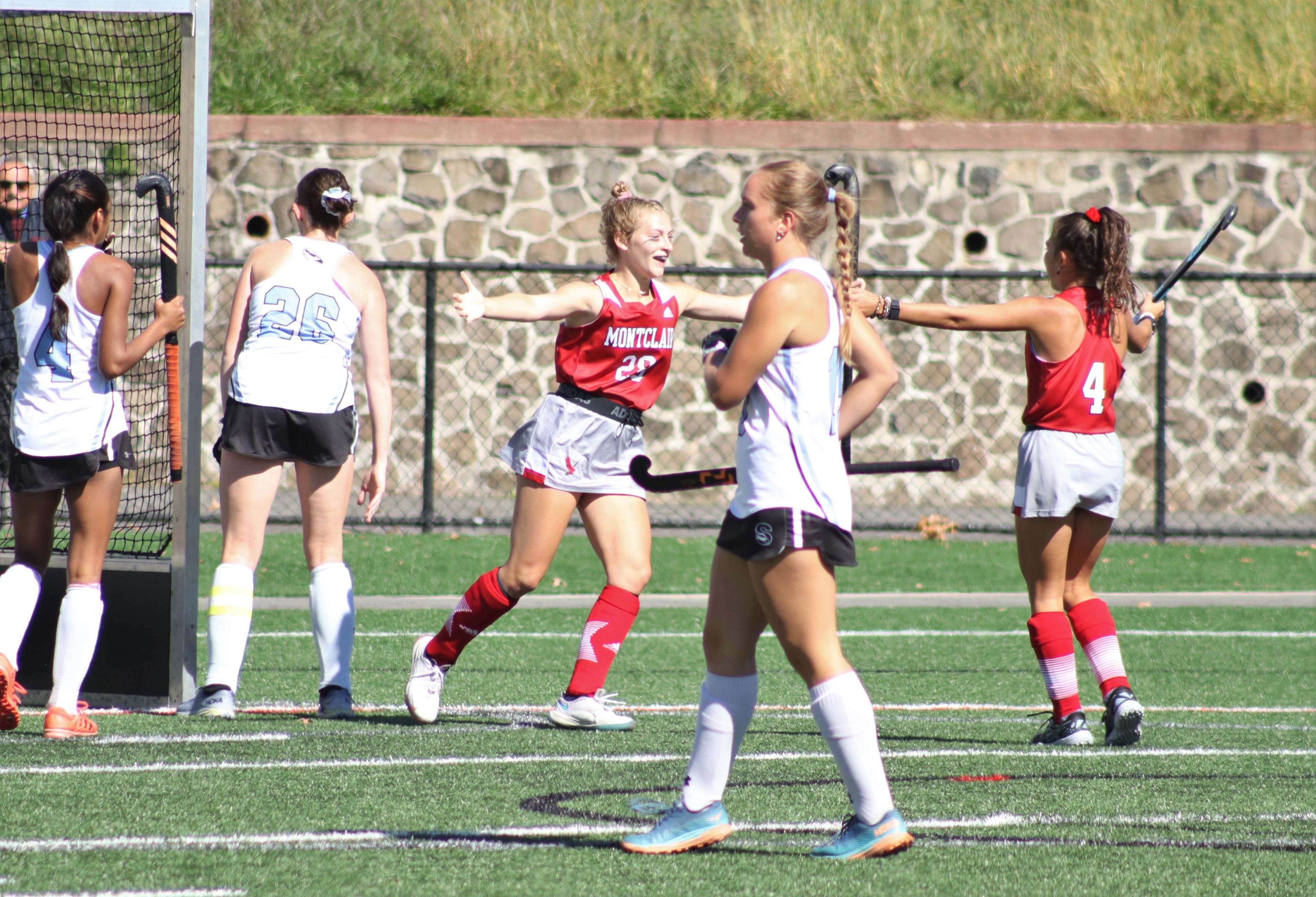 Carlie Van Tassel scored the first goal of the game and the sixth goal of the season for herself. Trevor Giesberg | The Montclarion