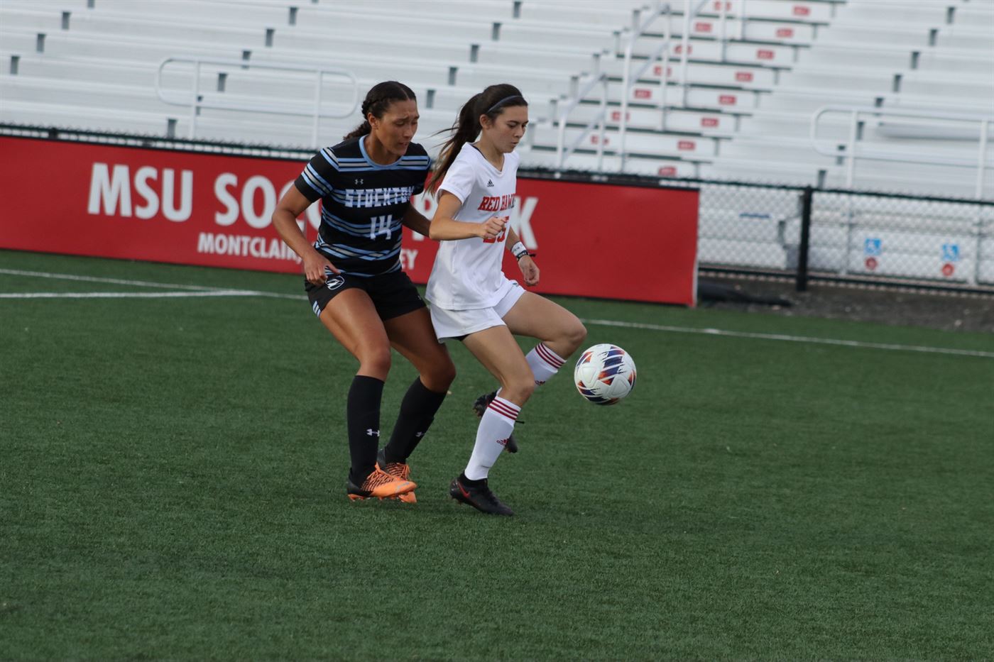Freshman Kylie Prendergast scored her fourth goal of the season in this game, and is making a mark already in her first year. Trevor Giesberg | The Montclarion