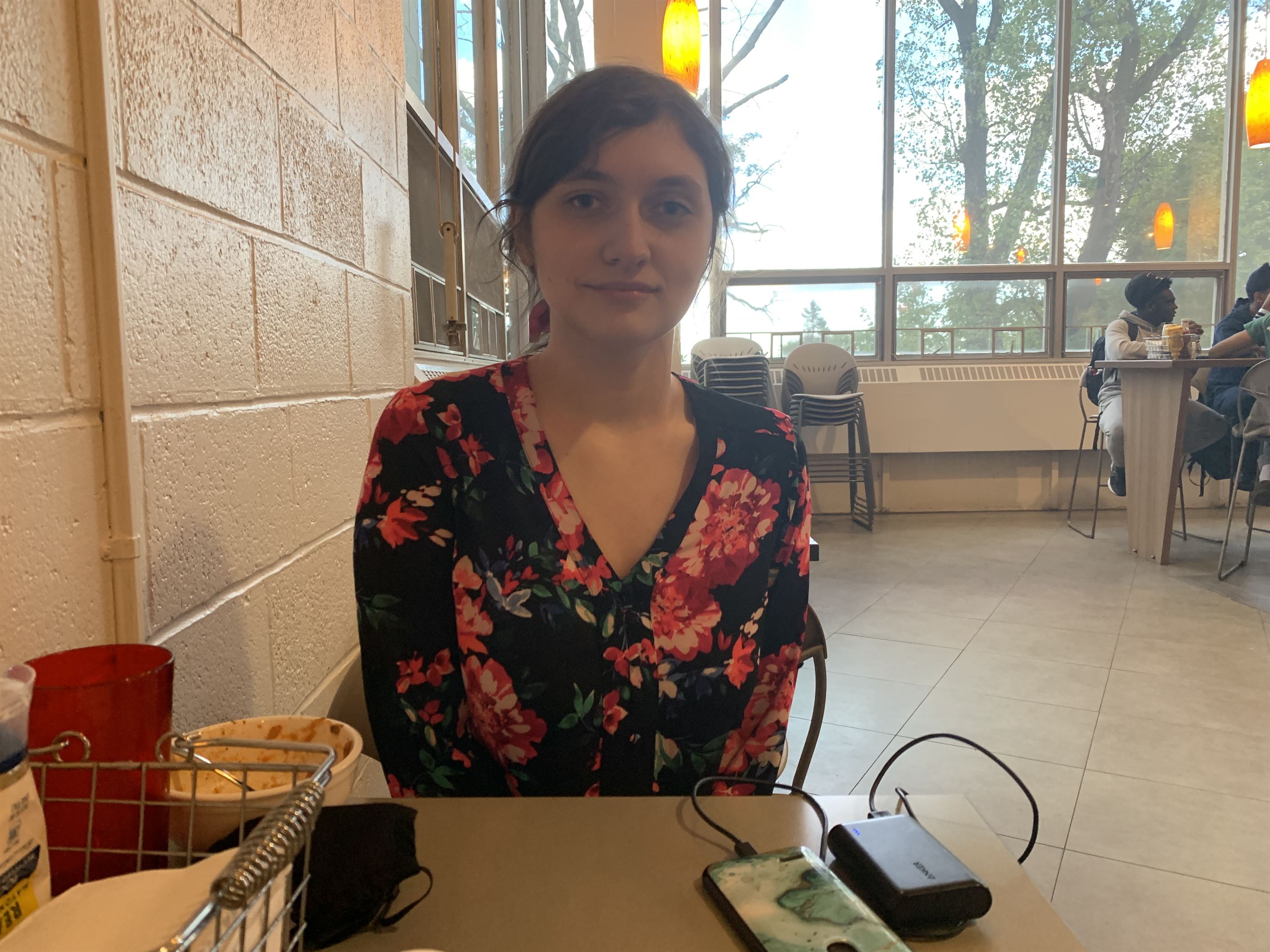 Jessica Lilly, a junior communication and media arts major, emphasized how it comes down to the student of where they want to eat on campus. Aidan Ivers | The Montclarion