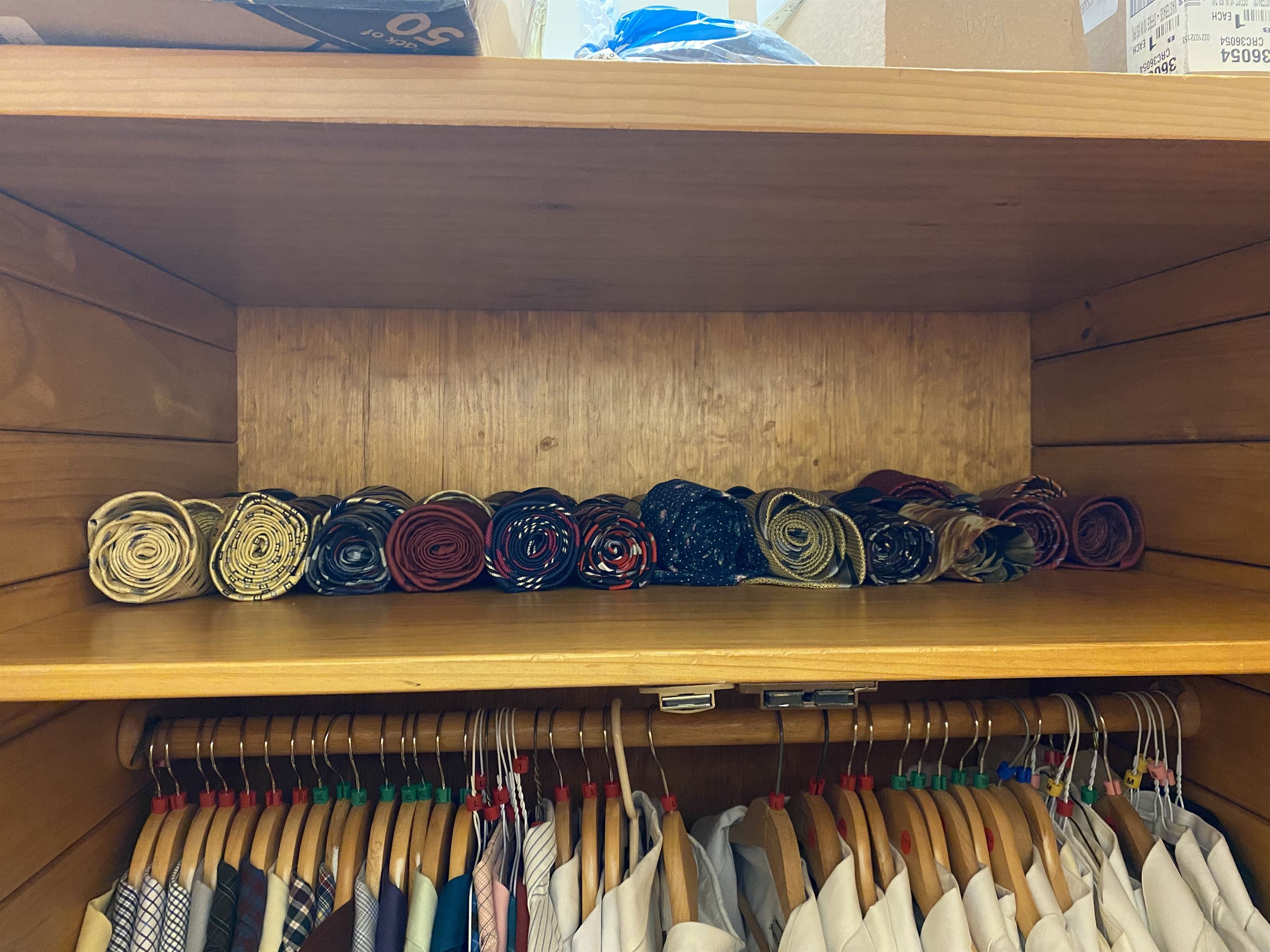 Besides suits, the closet provides a variety of other clothing items for students to look their best.
Crystal Durham | The Montclarion