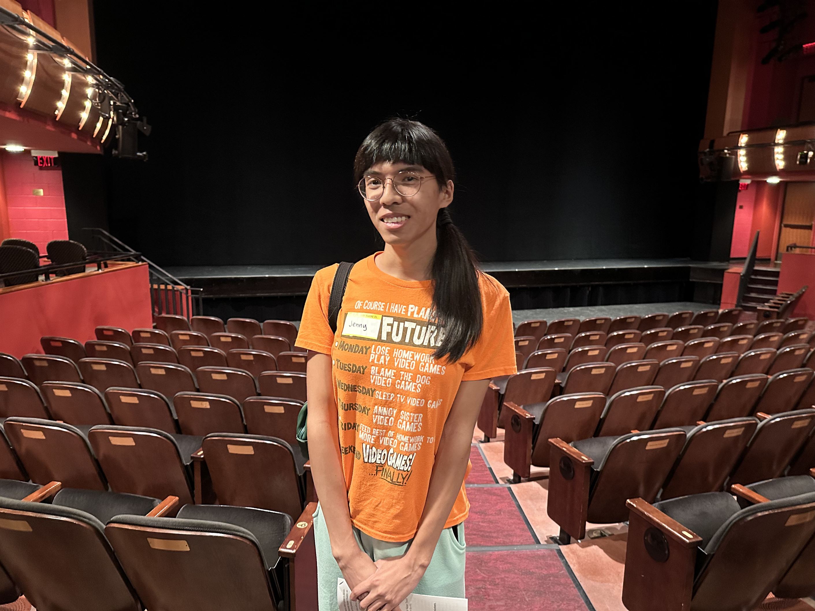 Jenny Asuzano, a sophomore film and television major, said they didn’t know what to expect before the performance. Stephanie Arias | The Montclarion