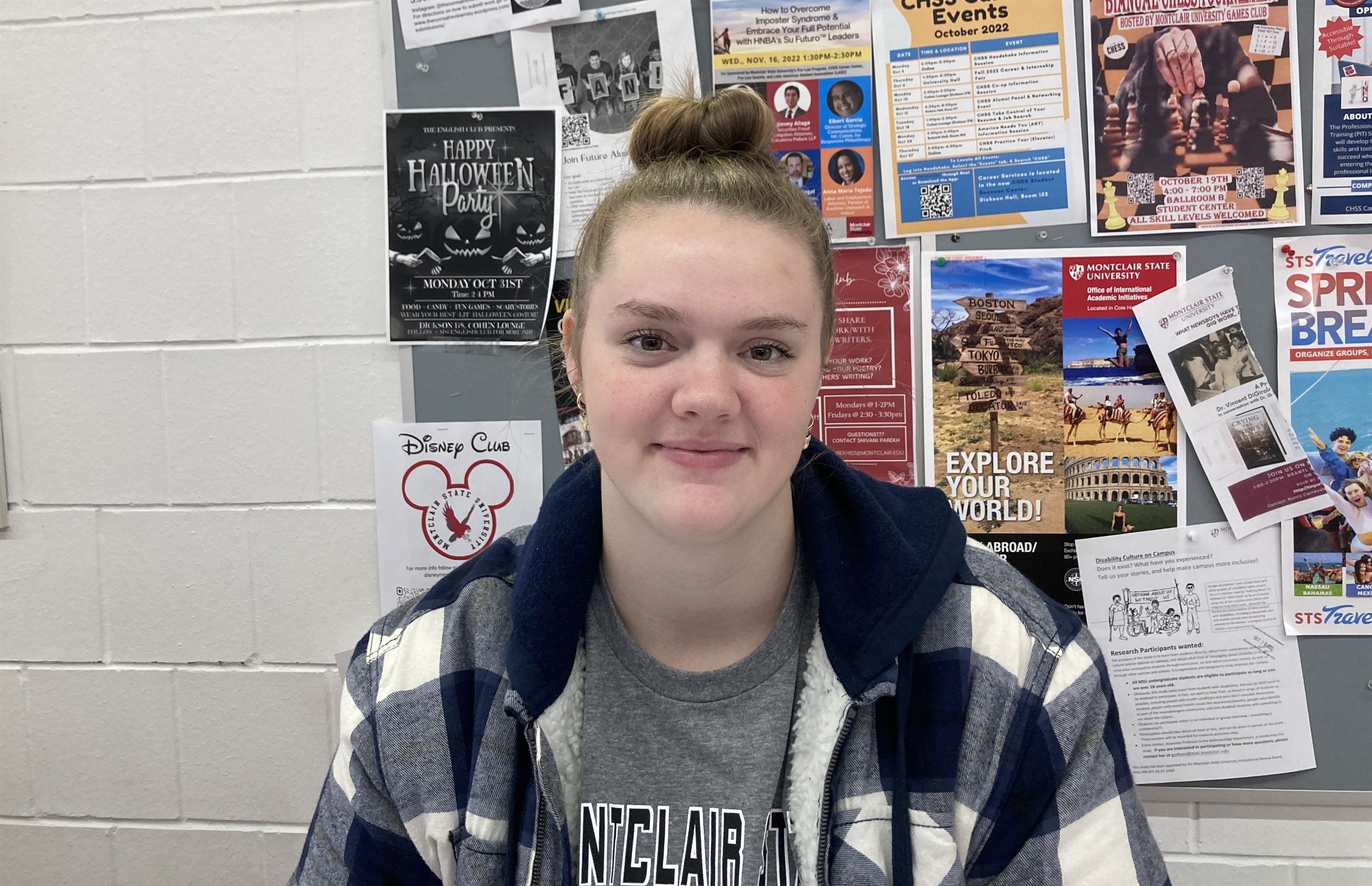 Madelyn Mccrea, a sophomore psychology major, says she is no longer taking the shuttles because they are always late. Aliza Rhein | The Montclarion