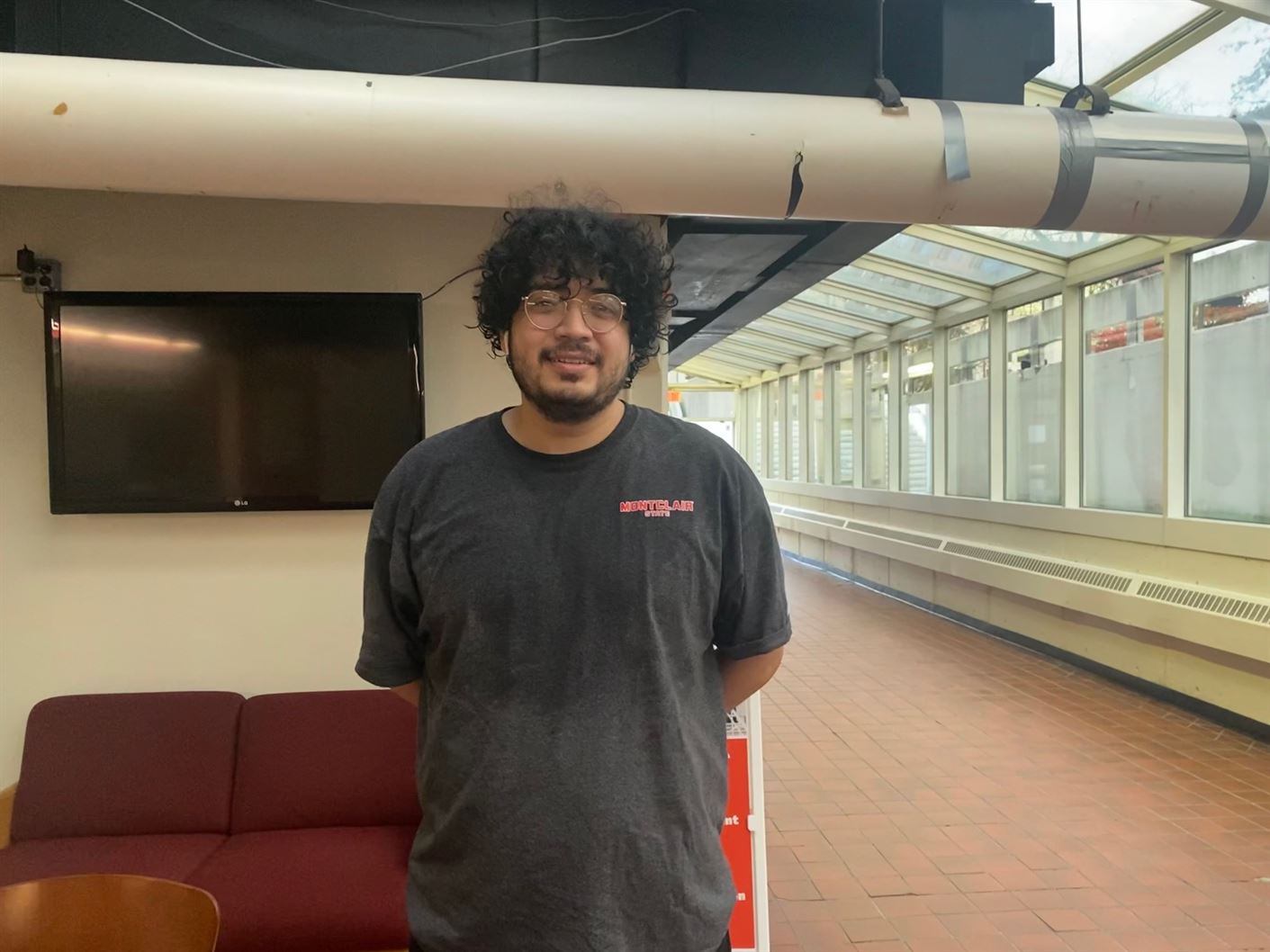 Javier Escobar , a senior economics major, says voting is a choice that directly impacts you and those around you.
Kamil Santana | The Montclarion