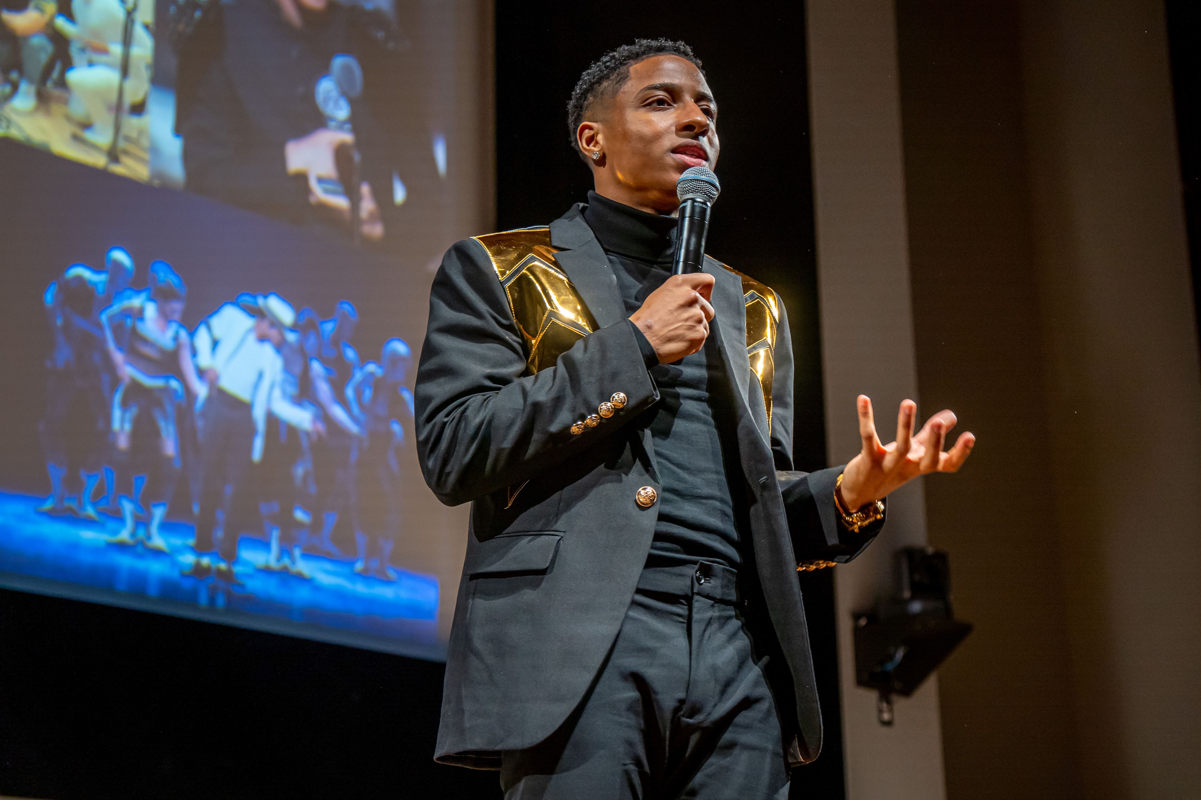 Myles Frost reflects on times playing Michael Jackson in "MJ: The Musical." Lynise Olivacce | The Montclarion