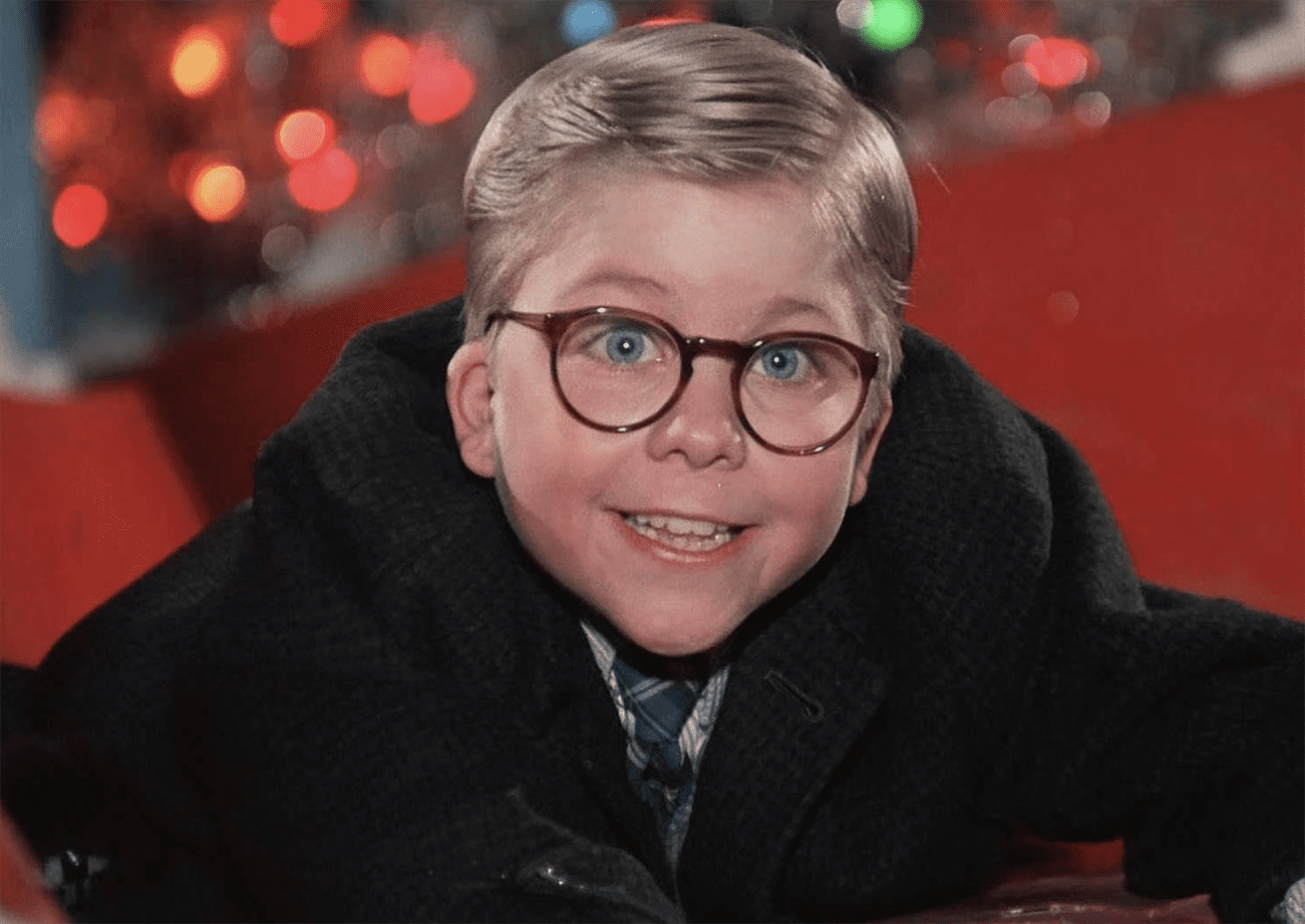 A young boy (Peter Billingsley) tries to convince his family to get him the perfect present in "A Christmas Story." Photo courtesy of Metro-Goldwyn-Mayer