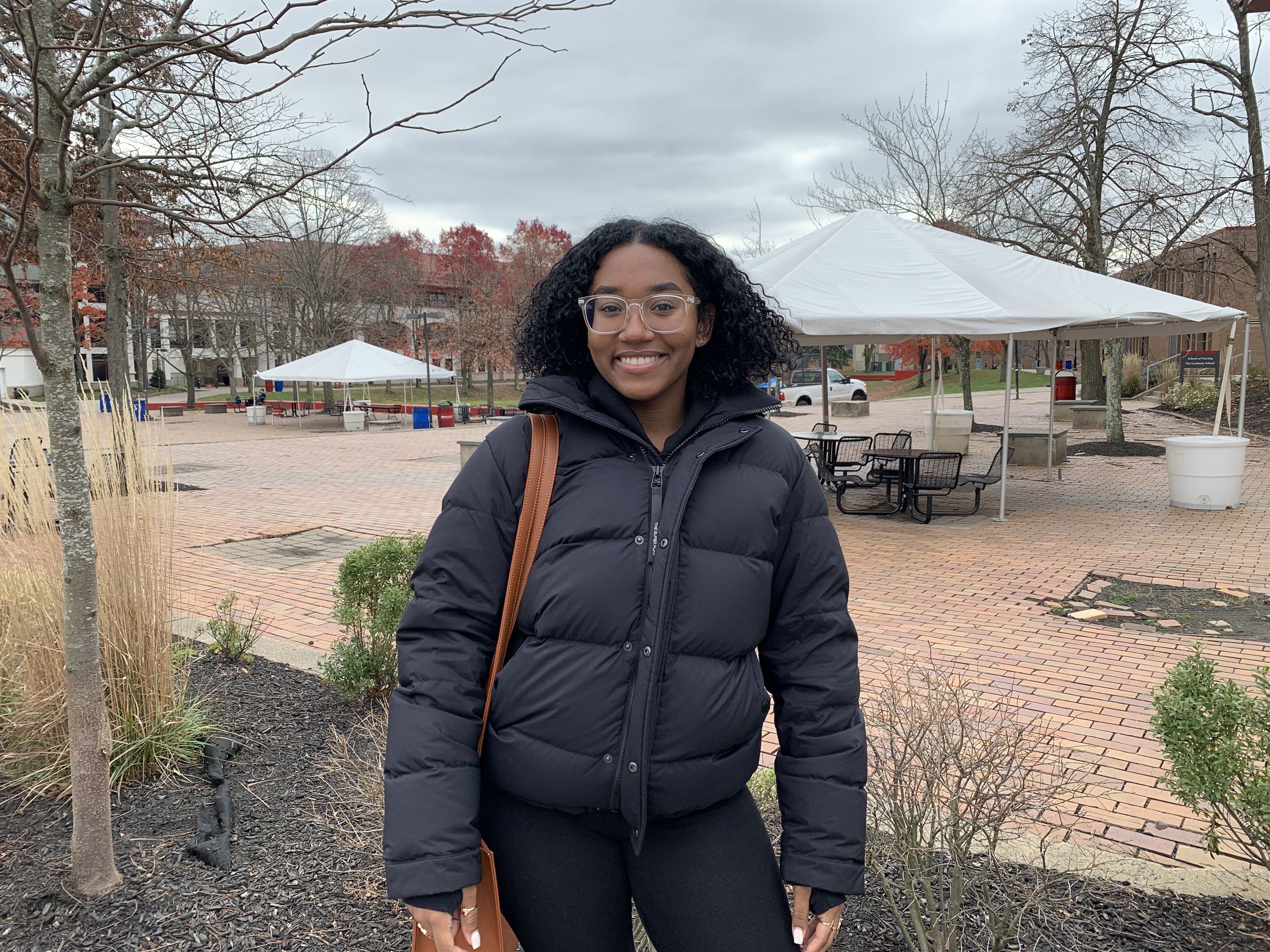 Shairy Mejia, a freshman business marketing major, said the adjustment benefits students with having an earlier winter break. Aidan Ivers | The Montclarion