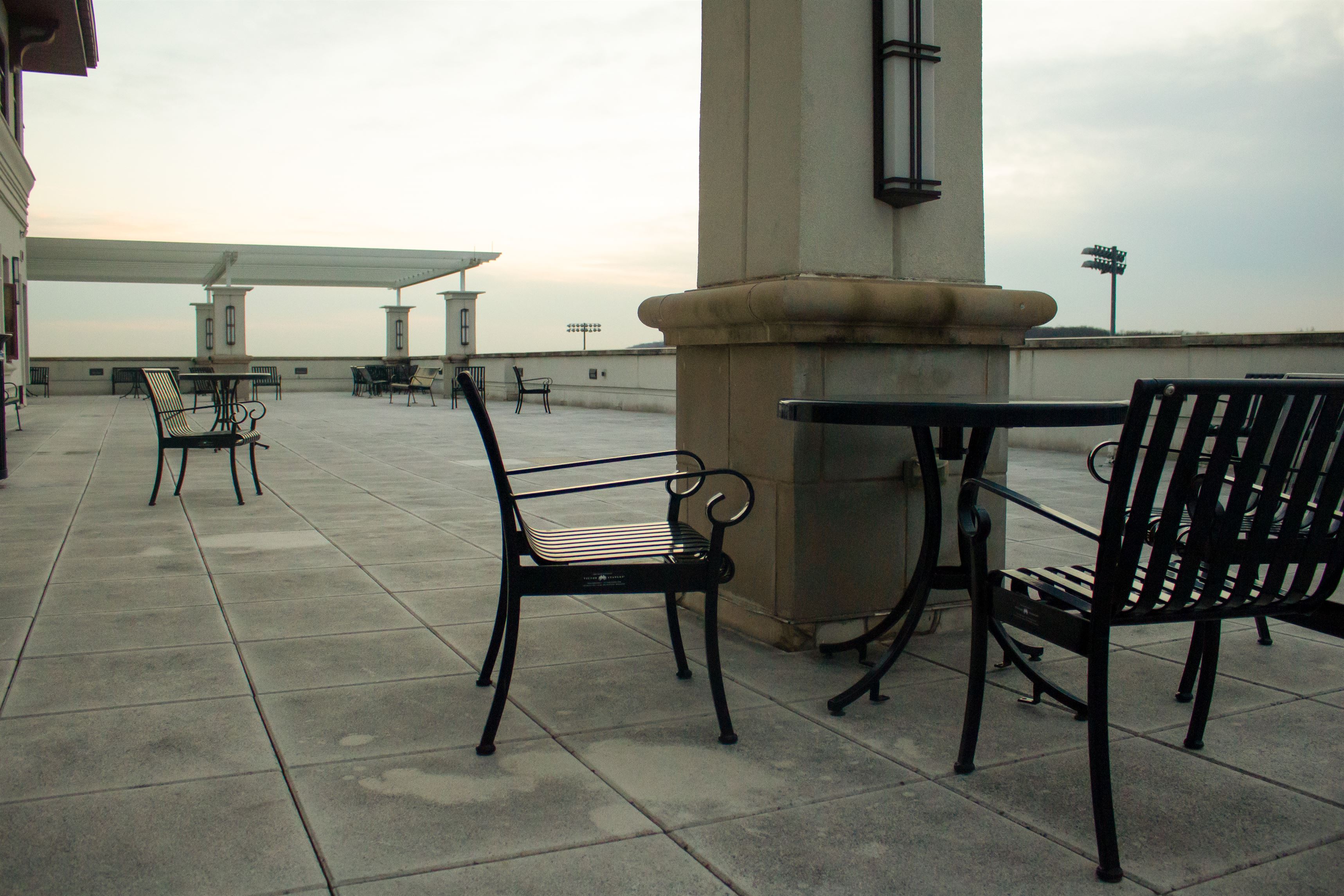 The terrace of the School of Business is a good secluded place for some quiet time with your significant other.
Sal DiMaggio | The Montclarion