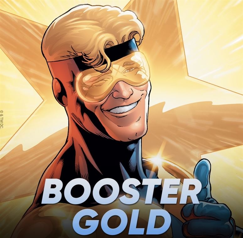 Self-obsessed and hungry for fame, Booster Gold's reason for superheroing is garnering adoration.