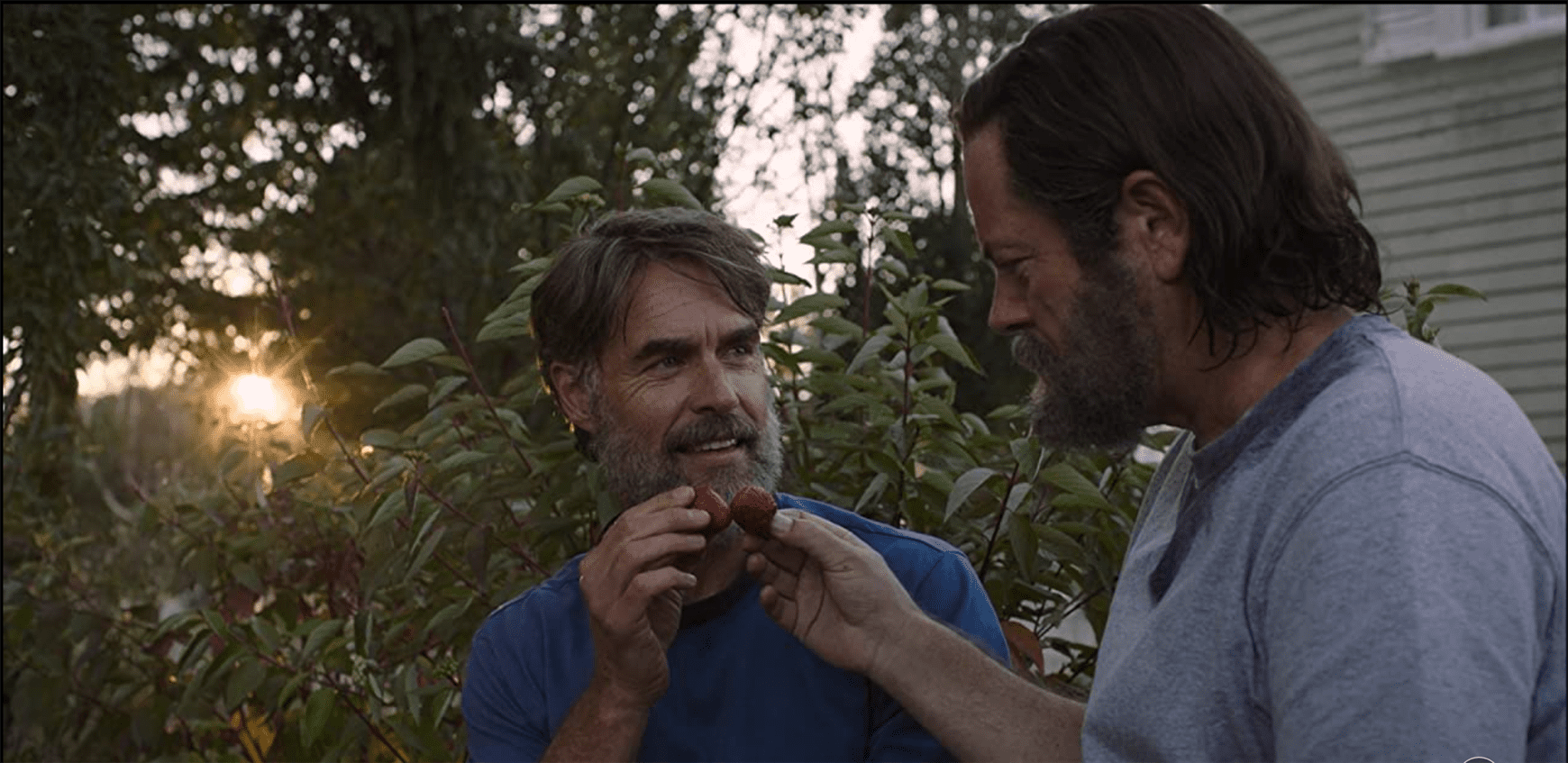 (left to right): Frank (Murray Bartlett) and Bill (Nick Offerman) heartwarmingly put the audience on a emotional rollercoaster. Photo courtesy of HBO