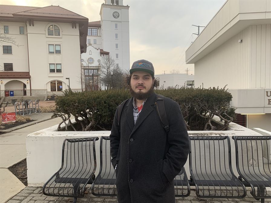 Cheyton Villaluz, a senior television and digital media production major, said security among parking lots on campus should be a top priority regarding management fees. Aidan Ivers | The Montclarion