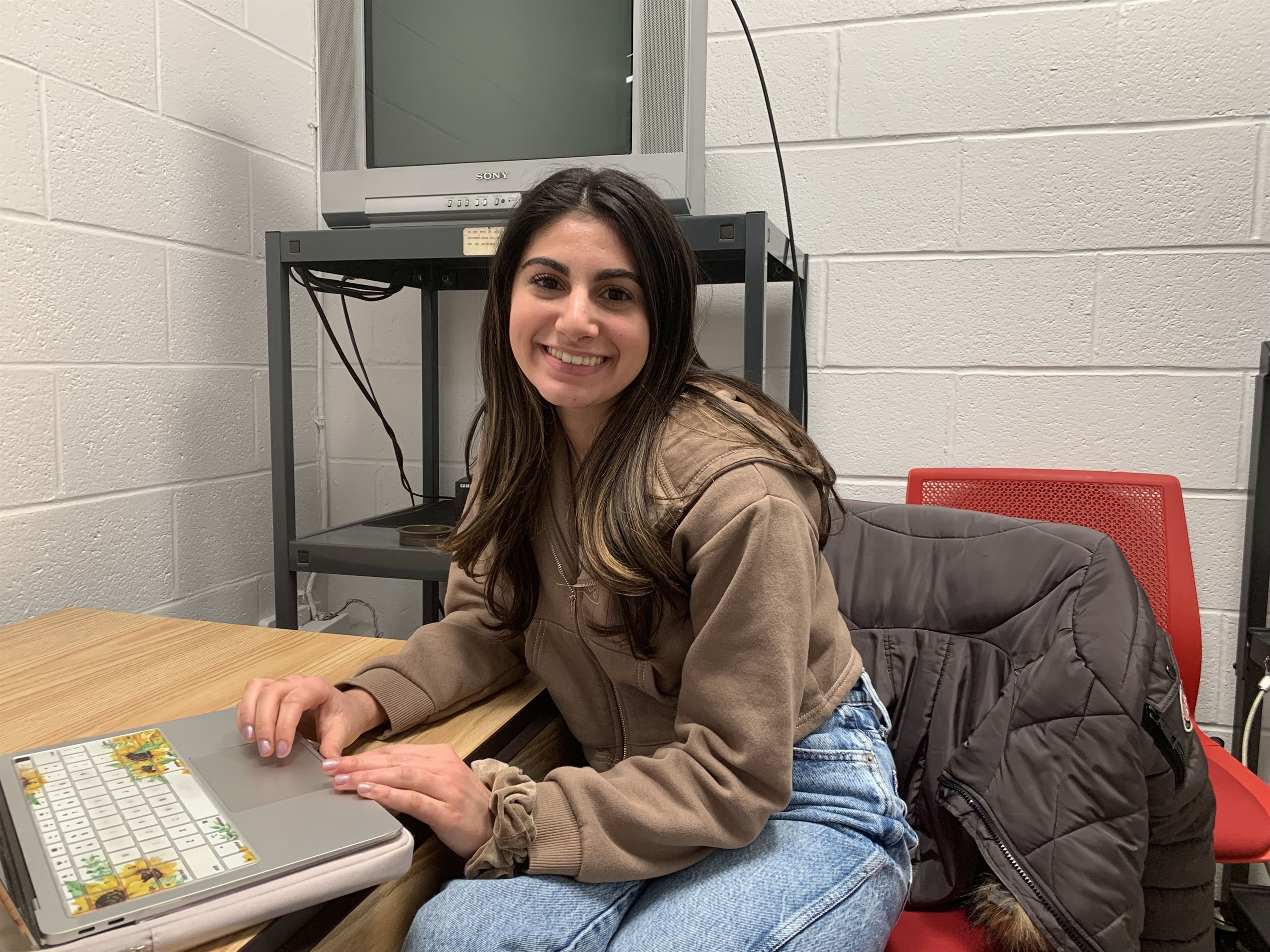 Nicole Passero, a freshman hospitality major, said it's a waste of money to buy textbooks and not use them during the semester. Aidan Ivers | The Montclarion