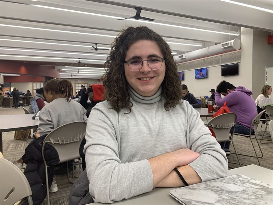 Panos Stavridis, a sophomore justice studies major, said they would hold accessibility for the University's students with disabilities at the forefront of the increase in management funds. Aidan Ivers | The Montclarion