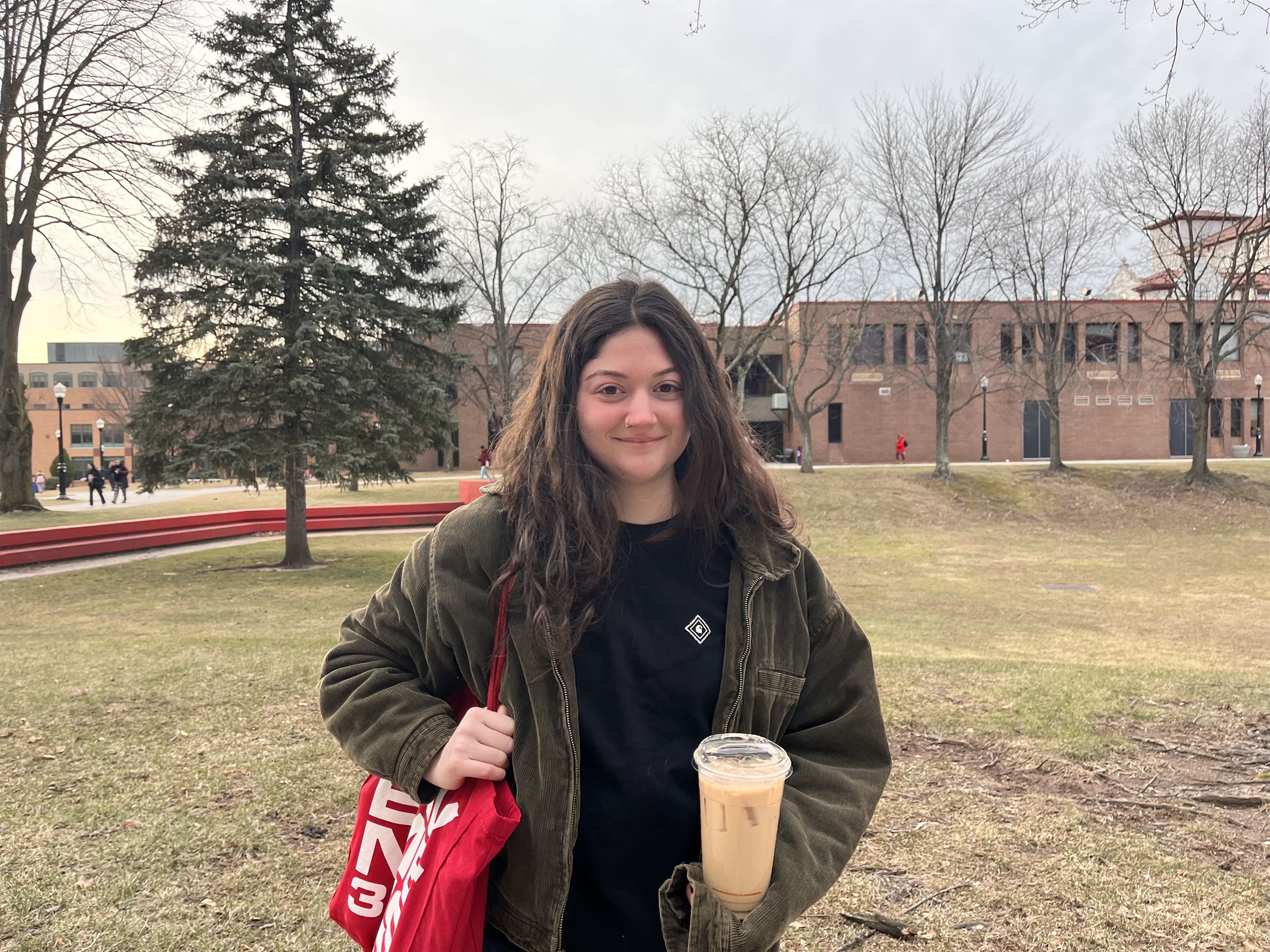 Carly Delucca is satisfied with her time for commencement 
Hannah Effinger | The Montclarion