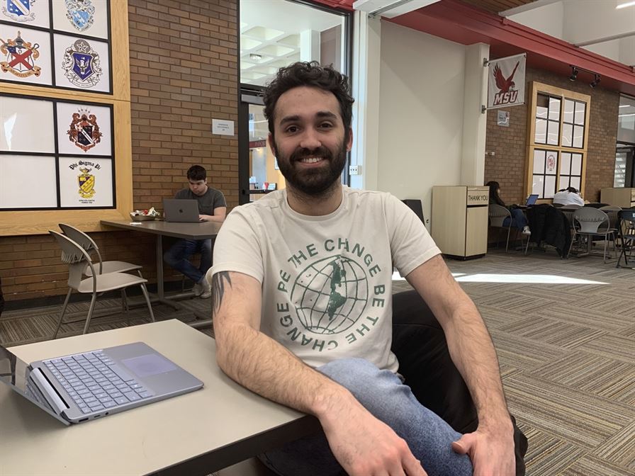 Max Geary, a sophomore linguistics major, changed socially throughout the pandemic and three years later. Aidan Ivers | The Montclarion