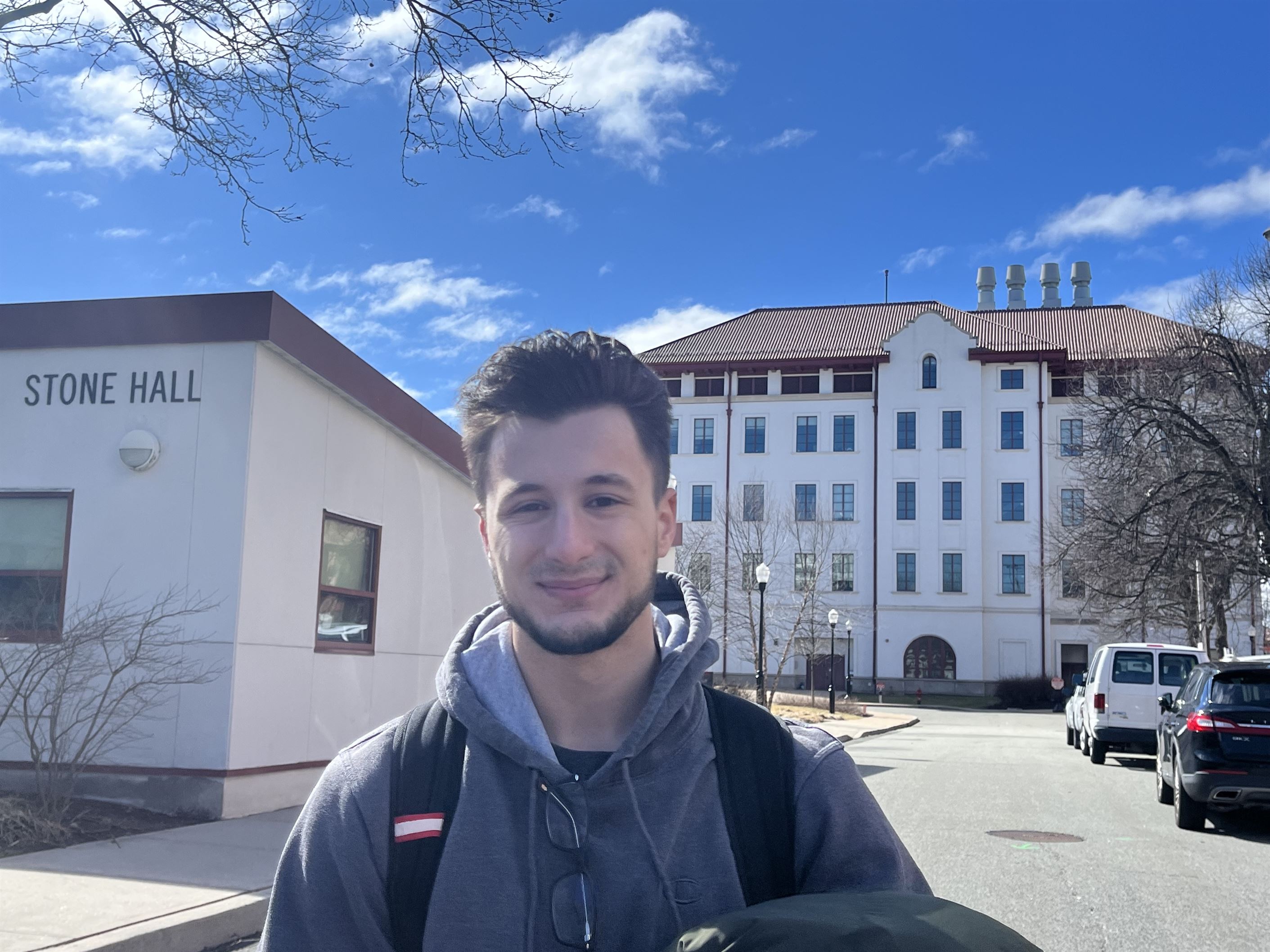 Stephen Conte, a senior mathematics major, says the drill caught his attention.
Jenna Sundel | The Montclarion