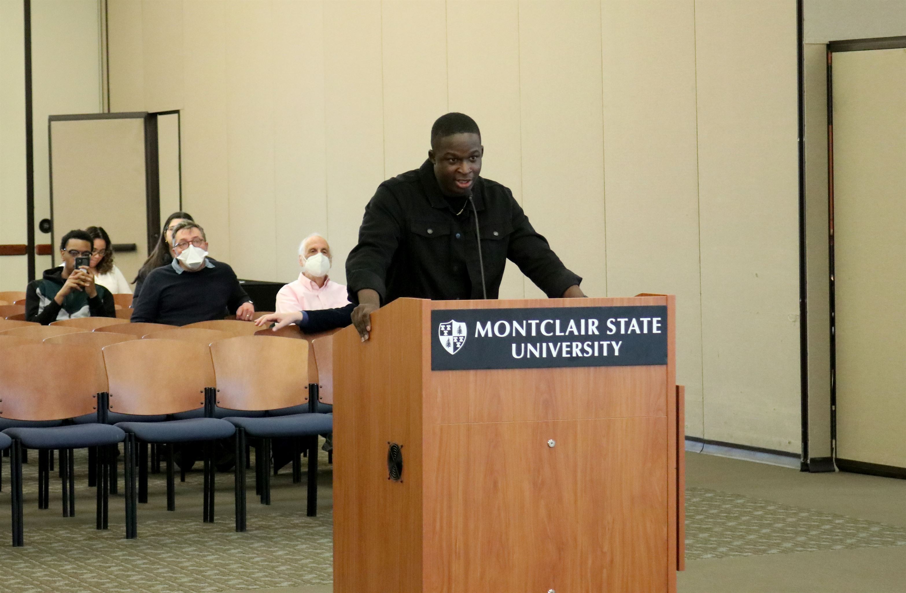 James Olatunji hopes tuition won't increase greatly. He thinks the state does not fund Montclair State sufficiently.