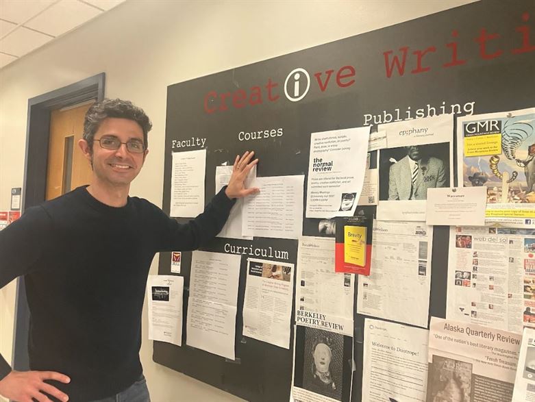 Professor Jeffrey Gonzalez wants to expand upon Montclair State's creative writing offerings with events.
Photo by Tyler Ventura