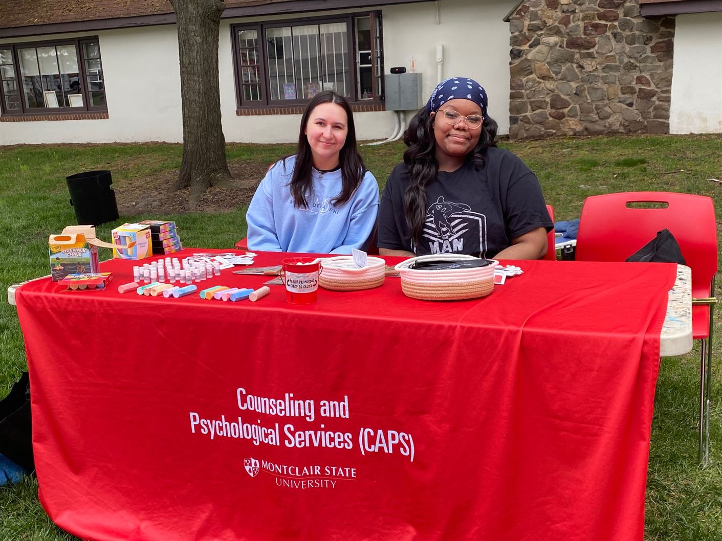 Peer advocates from Counseling and Psychological Services (CAPS) were giving out goodies to students and were able to chat with students.
Kamil Santana | The Montclarion