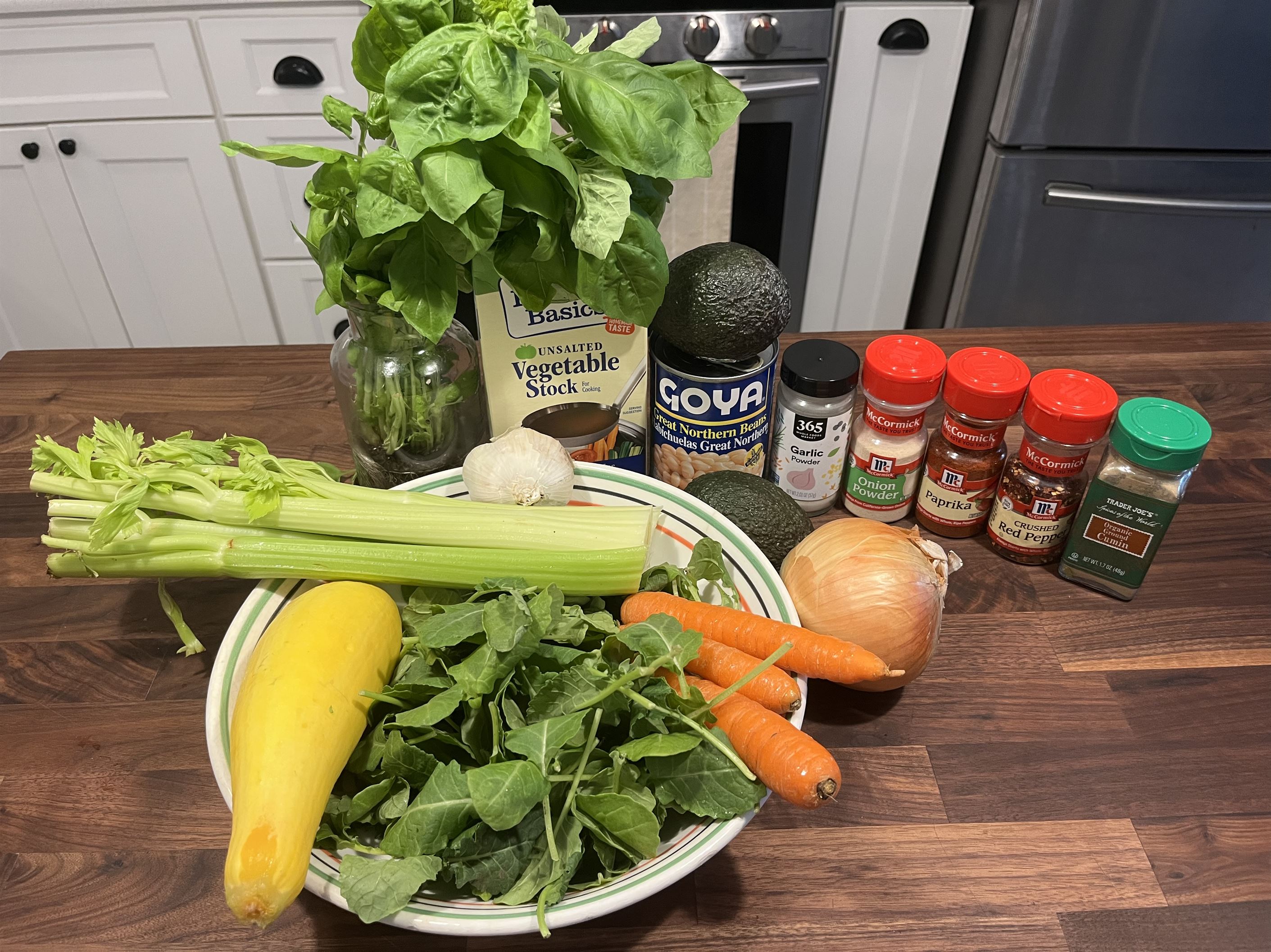 The ingredients you will need for this vegetable soup.
Courtney Lockwood | The Montclarion