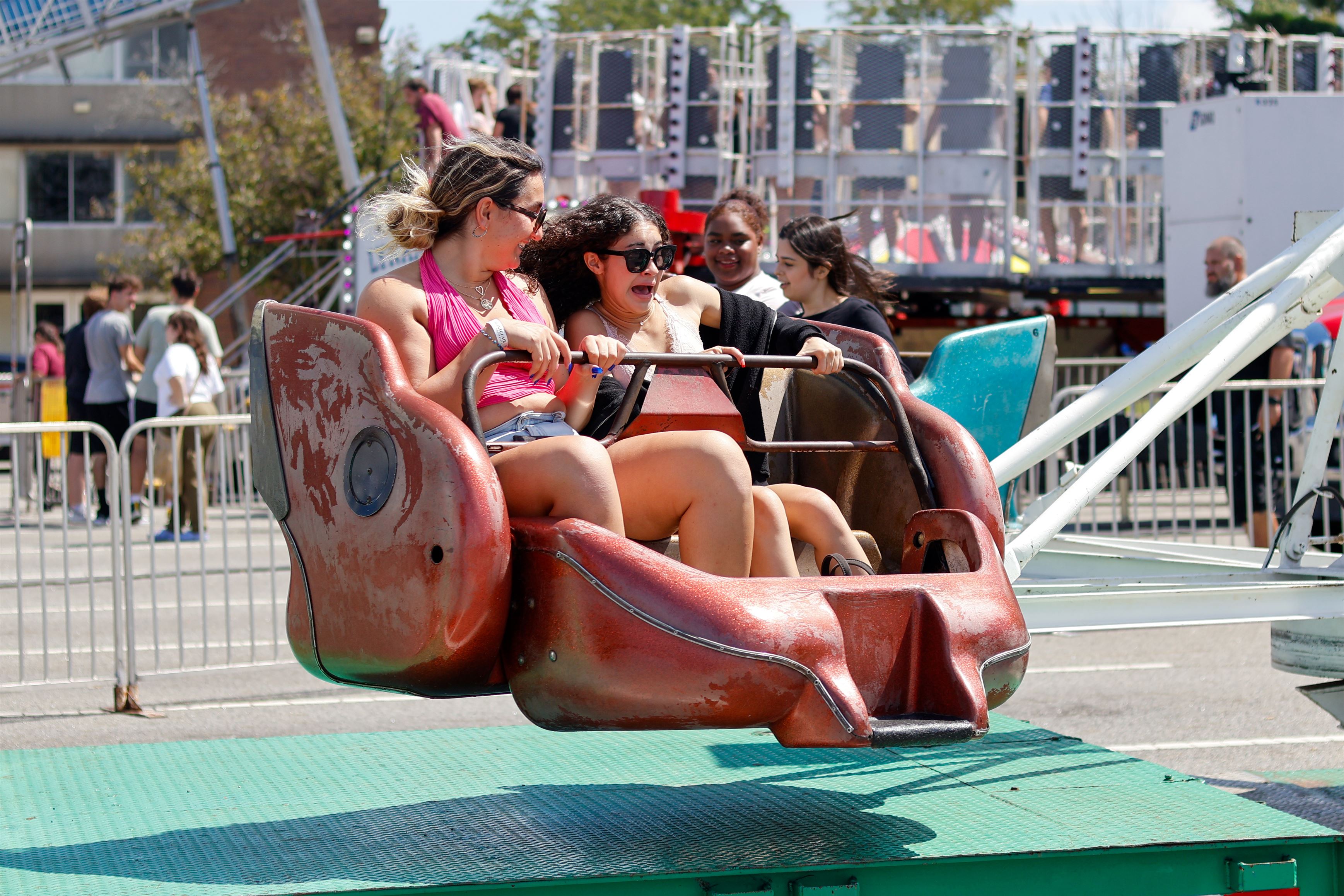 Students enjoying a ride at the Carnival on Sunday, August 27th, 2023.