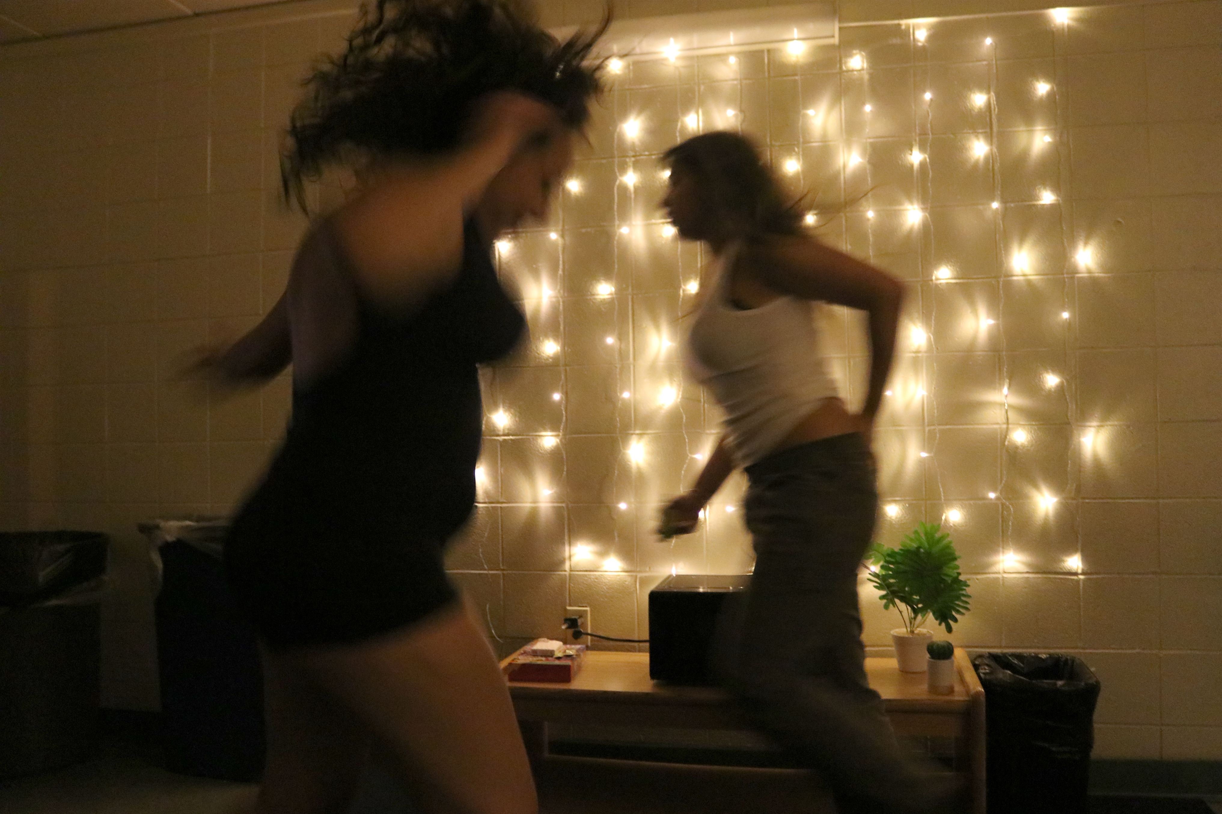 Noor Redouane and Brooklyn Spencer dancing the night away at Fairleigh Dickinson University.
Photo courtesy of Katherine K. Escobar