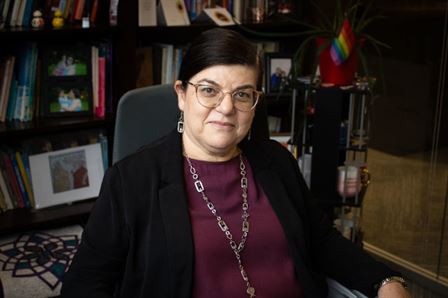 Dr. Katia Paz Goldfarb, associate provost for Hispanic Initiatives and International Programs, shared how Institutions become HSIs. Dani Mazariegos | The Montclarion