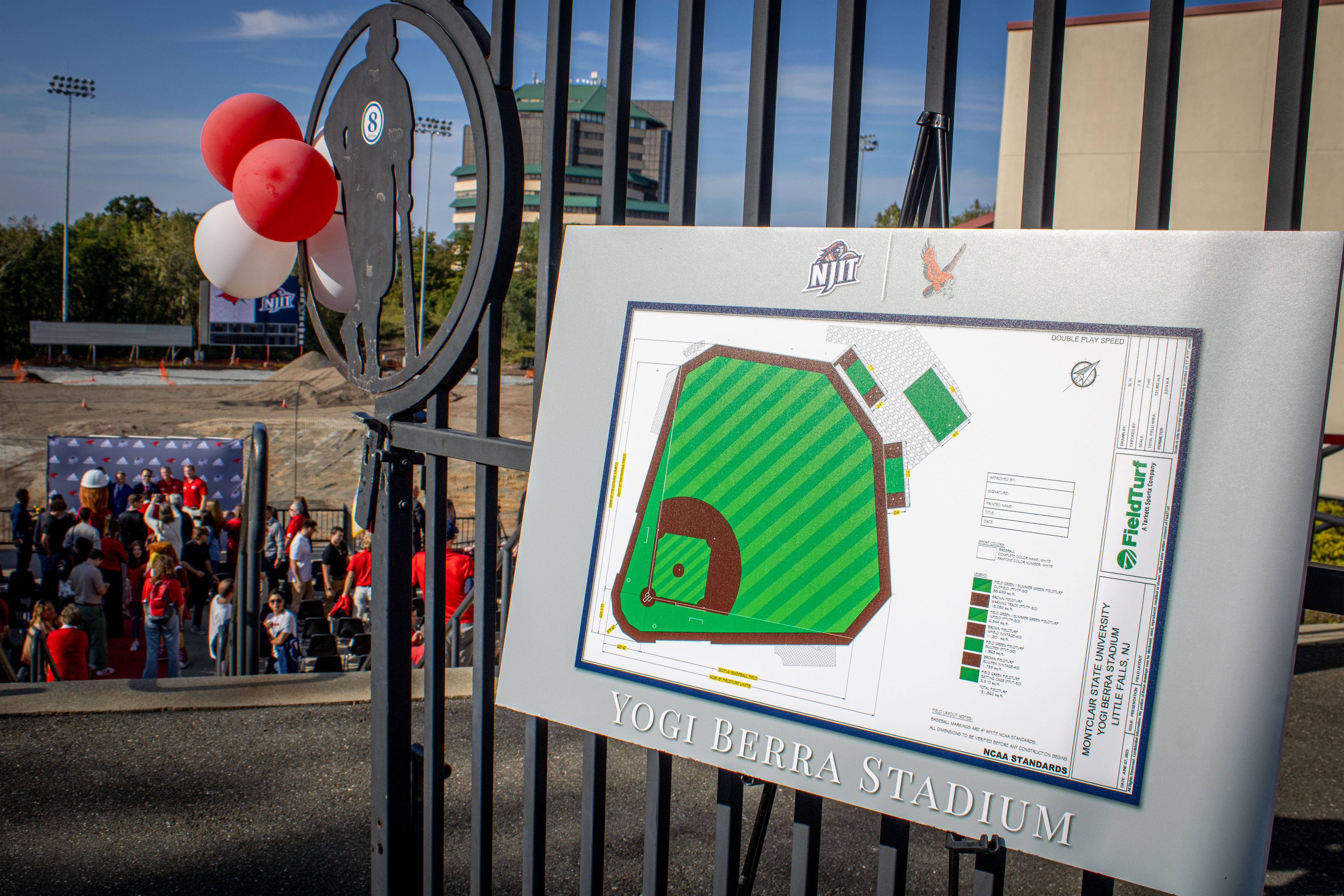 Visual representation of the plans for the new field inside Yogi Berra stadium. Dani Mazariegos | The Montclarion