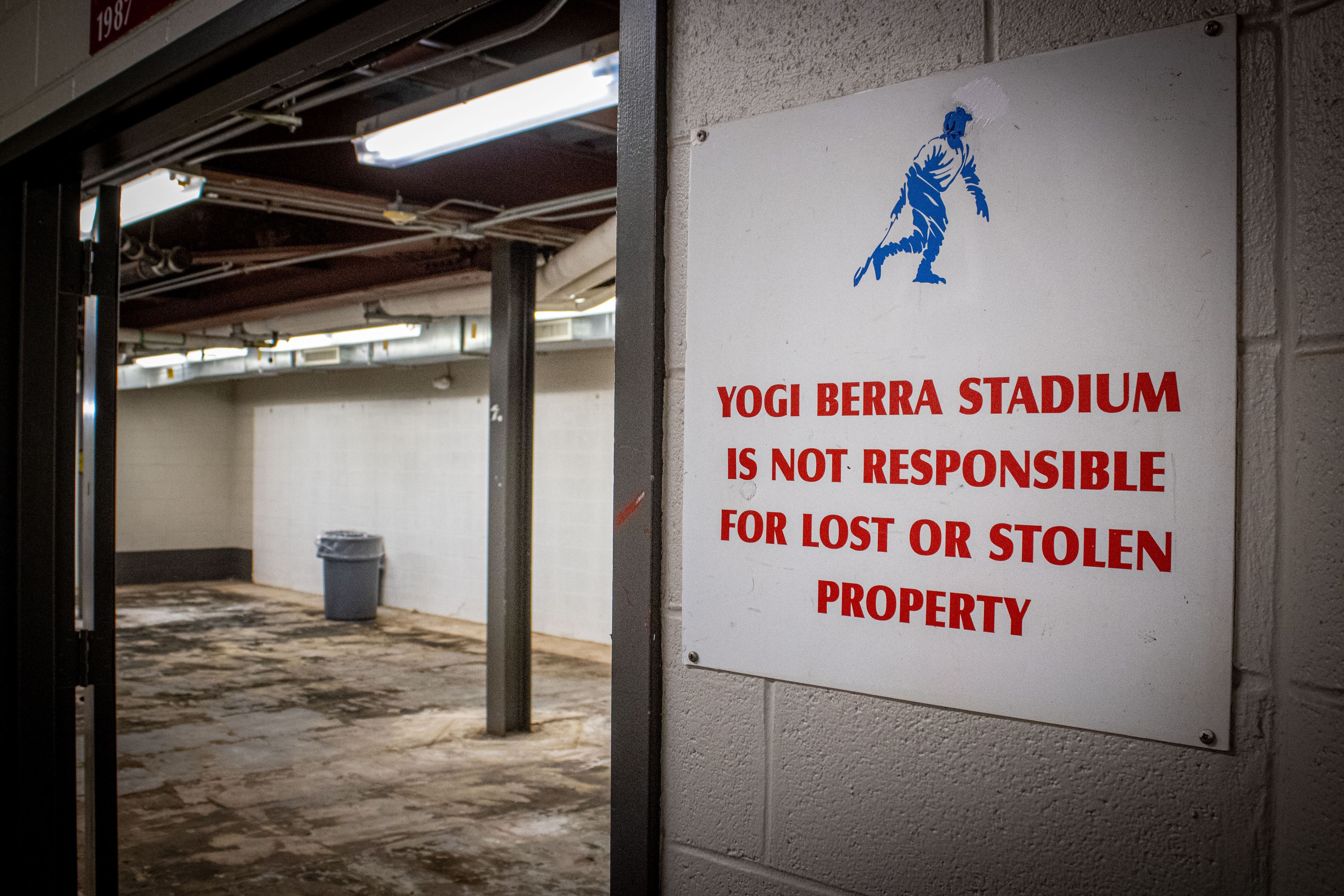 Yogi Berra Stadium's dugout and locker rooms, currently under renovation are expected to be complete by the end of this year.