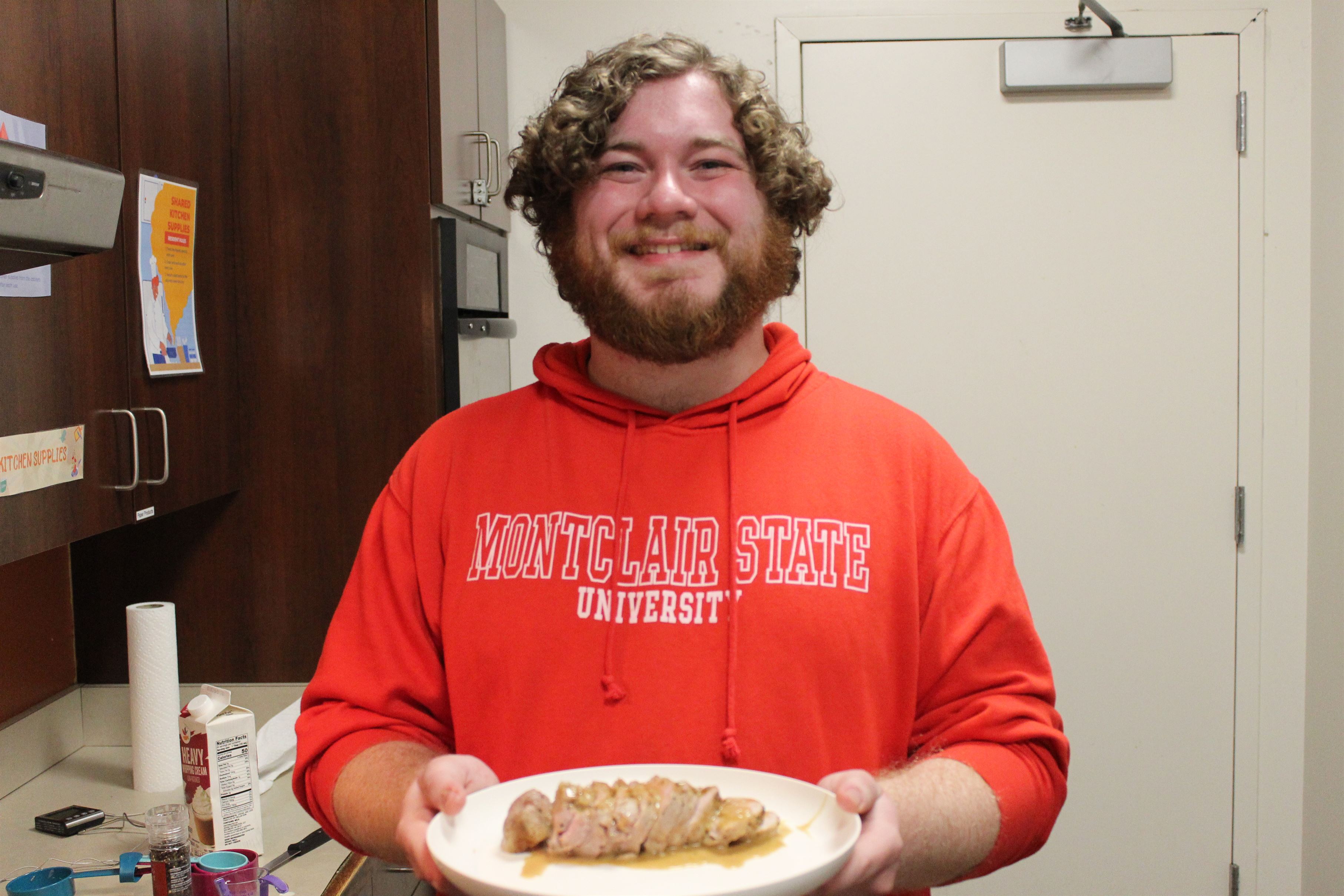 Have you ever seen a man or a plate of pork more beautiful? Avery Nixon | The Montclarion