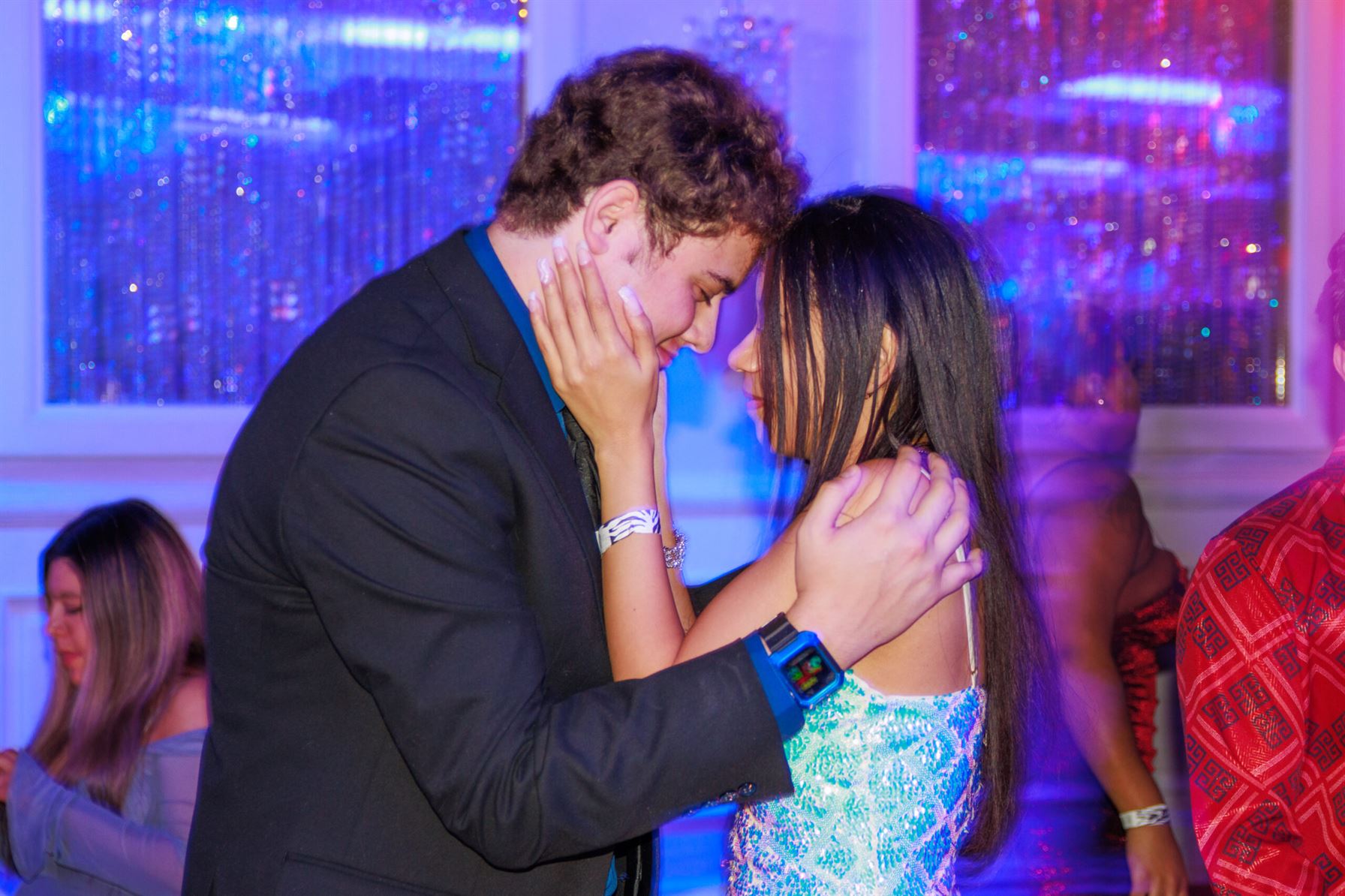 Two students share a moment together on the dance floor. Sal DiMaggio | The Montclarion