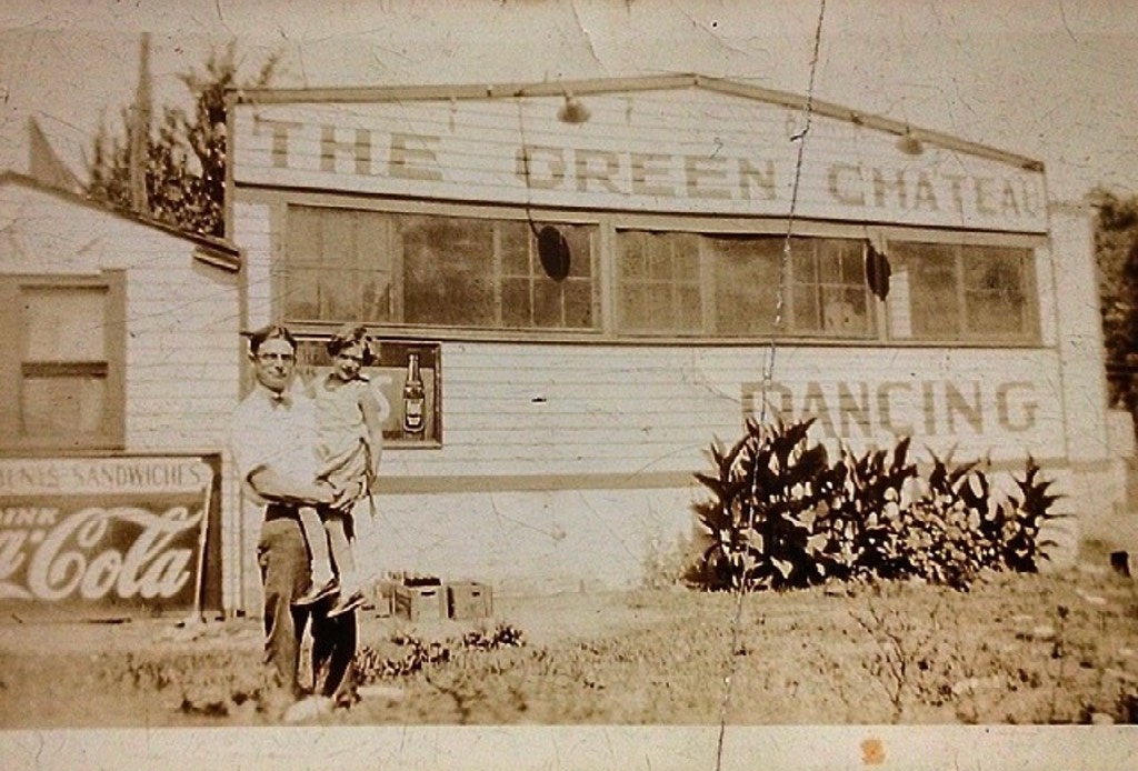 Gregory DiLeo and his daughter outside The Green Chateau in the 1930s. Photo courtesy of Rich Hempel.