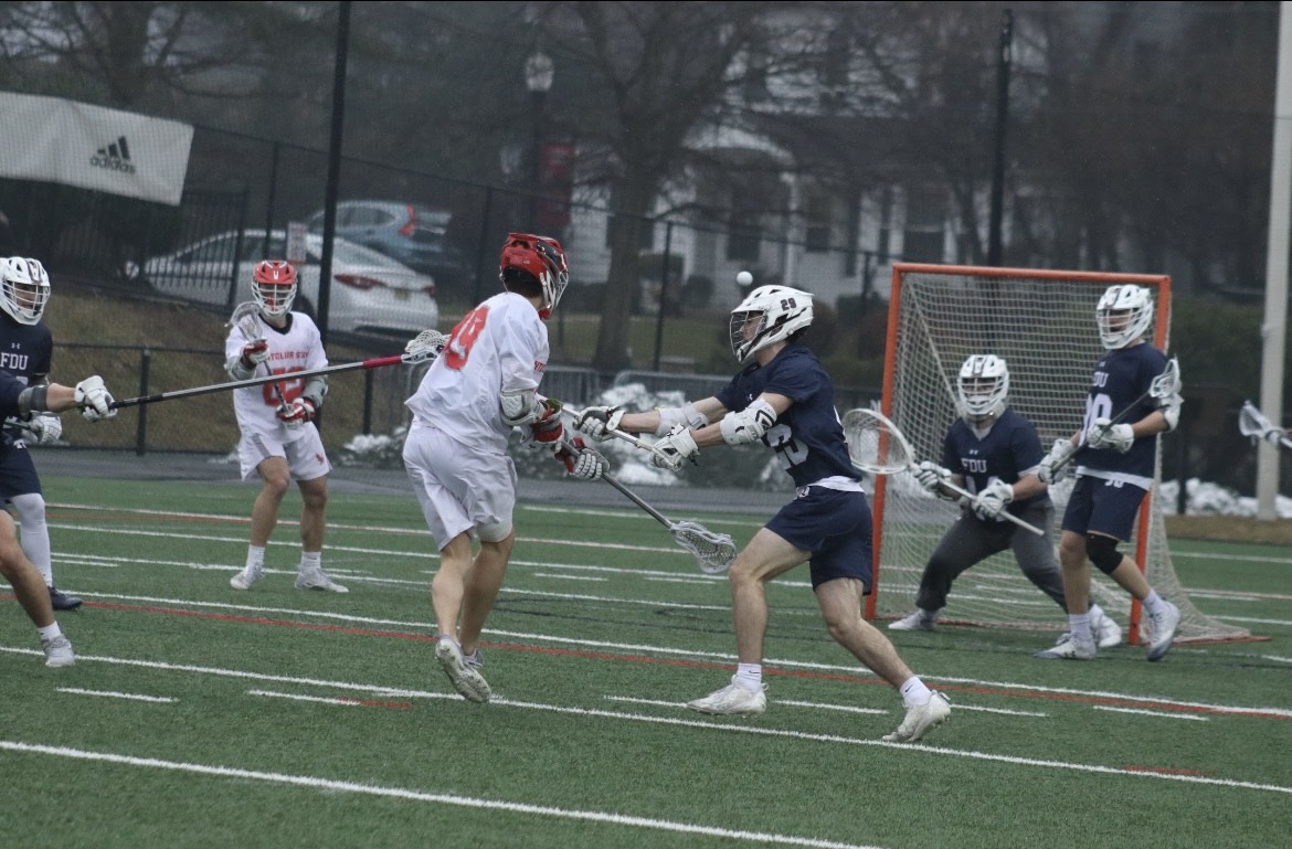 Senior midfielder Jack Cleary finished the game with a hat trick. Trevor Giesberg | The Montclarion