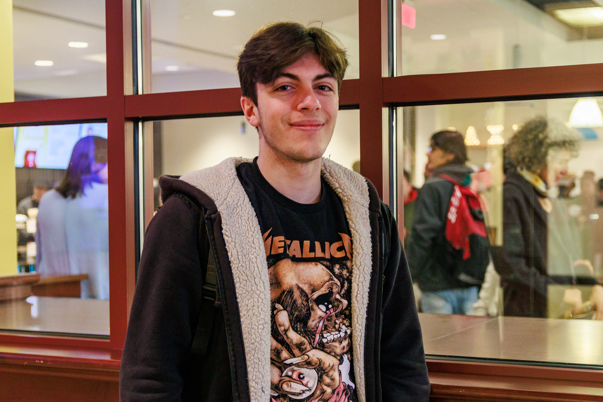 Chris Alberico, a freshman journalism and digital media major, is happy that there is another location to get coffee on campus.
Sal DiMaggio | The Montclarion