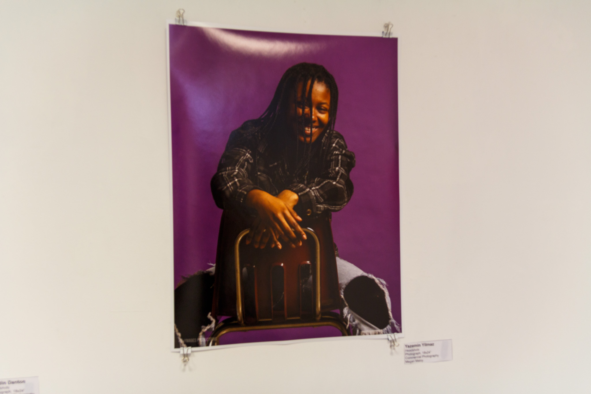 One of Yazemin Yilmaz's portrait photography projects on display at the Time and Photo Student Showcase. Sal DiMaggio | The Montclarion