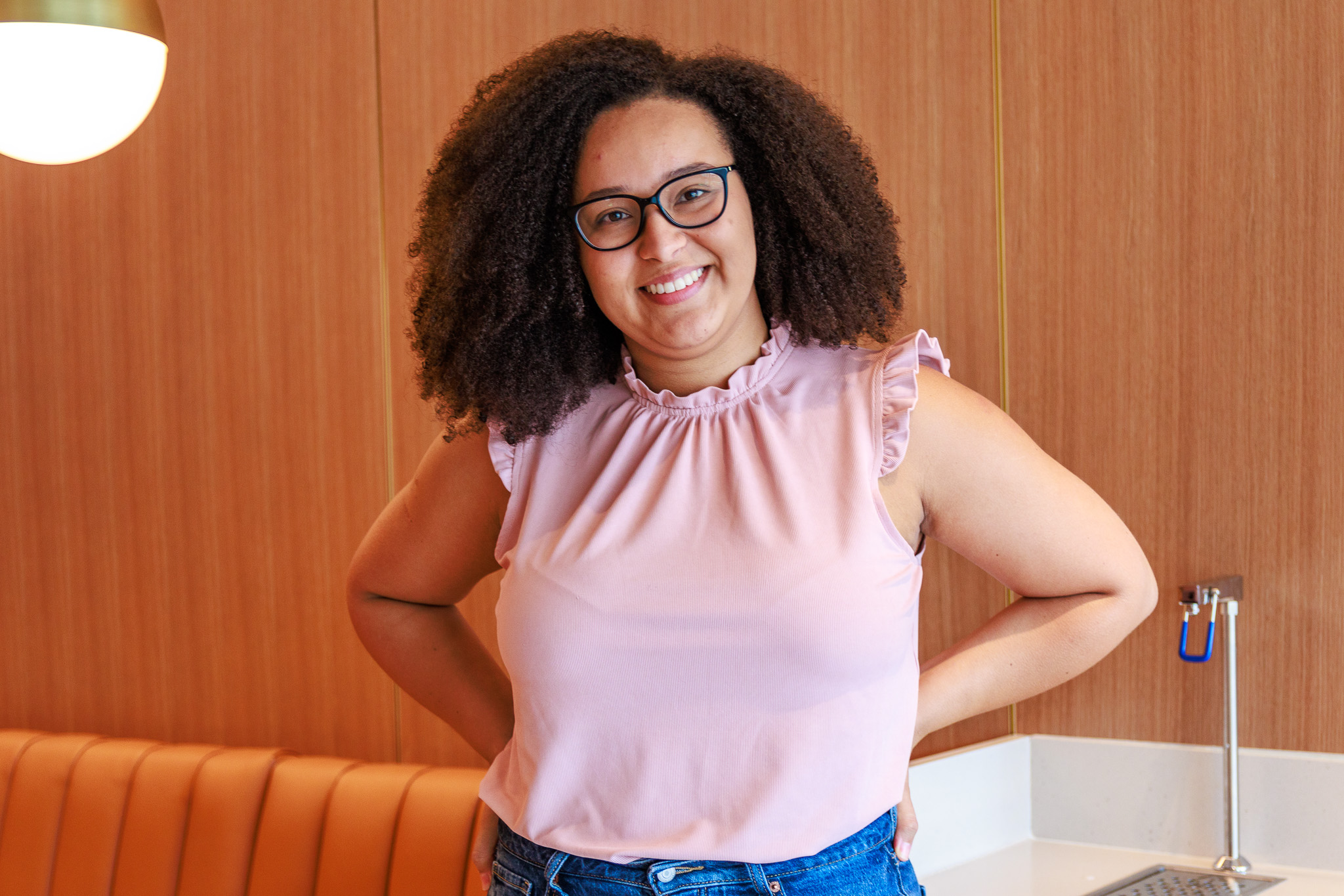 Caroline Alhadef Dos Santos, a human resources and management graduate student, plans on visiting Starbucks to study and complete remote work.
Sal DiMaggio | The Montclarion