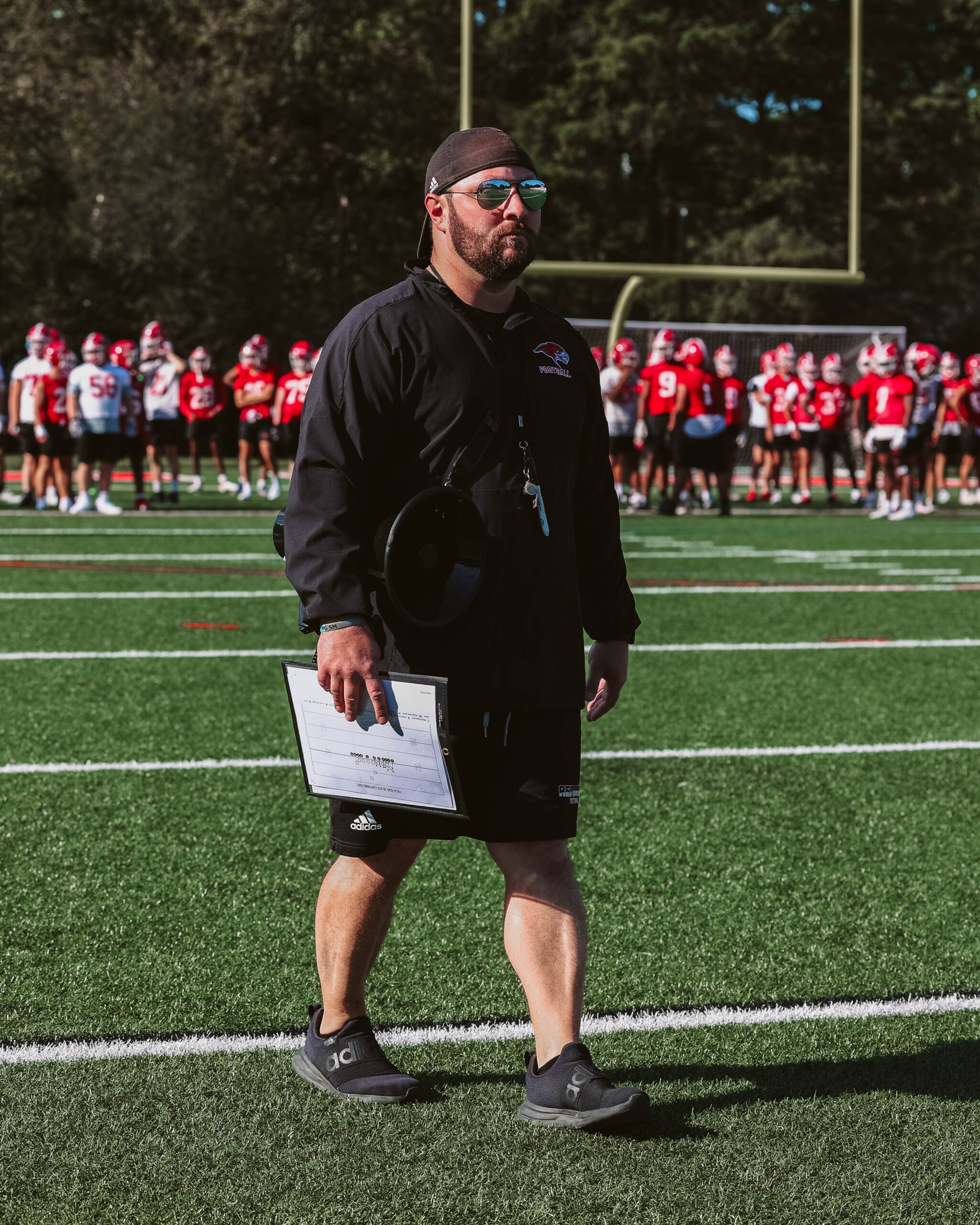 Head coach Mike Palazzo led the Red Hawks to their best record since 2019.