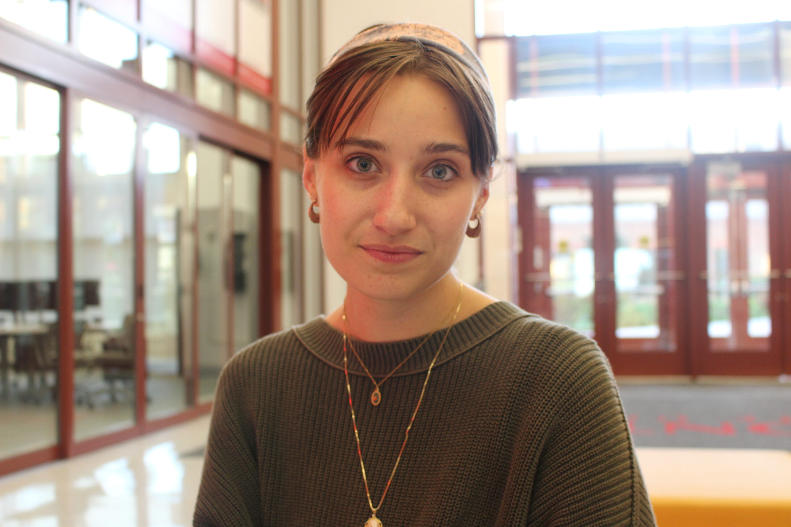 Senior acting major Laura Jean Mchale poses for the camera.