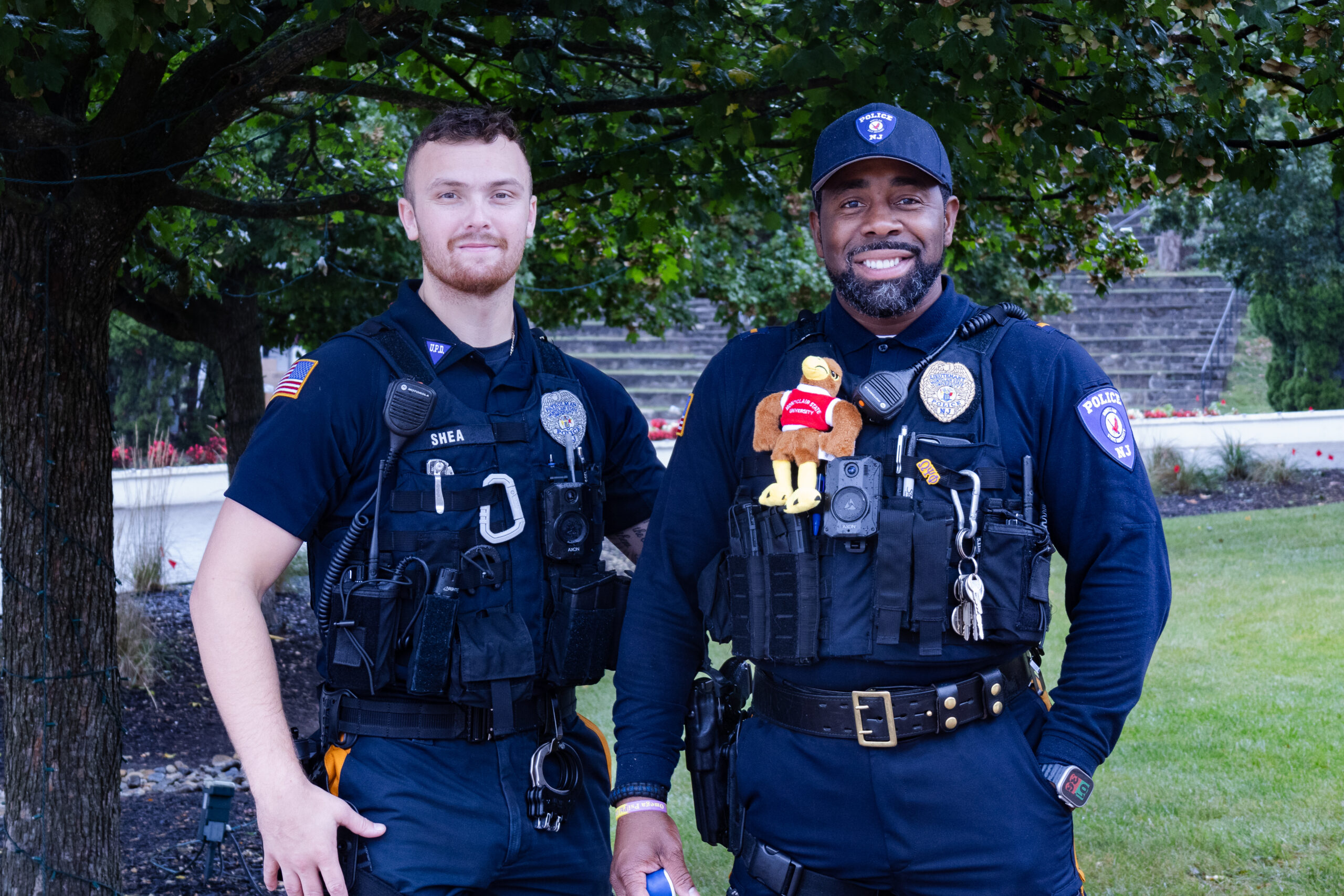 Members of the University Police Department participating in the festivities while on-duty. Allen Macaraeg | The Montclarion