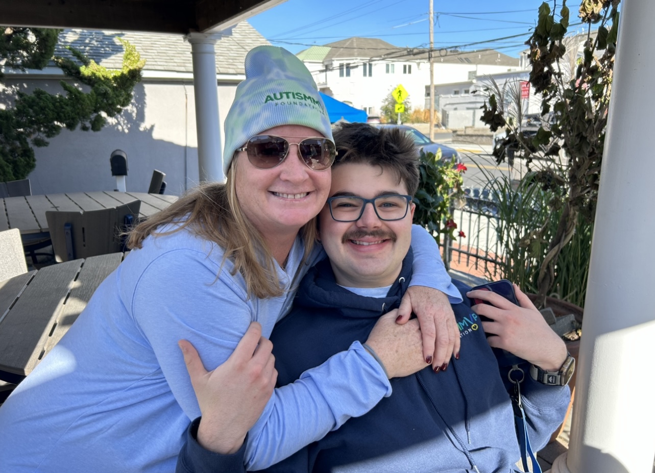 A family friend of the Greens, Jennifer Wittenberg hugging Gavin. Danielle Vuono | The Montclarion