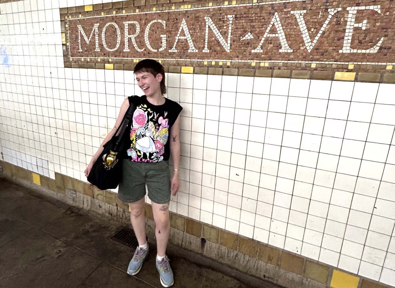 Morgan Harms, a non-binary artist from New Jersey,  
Danielle Vuono | The Montclarion