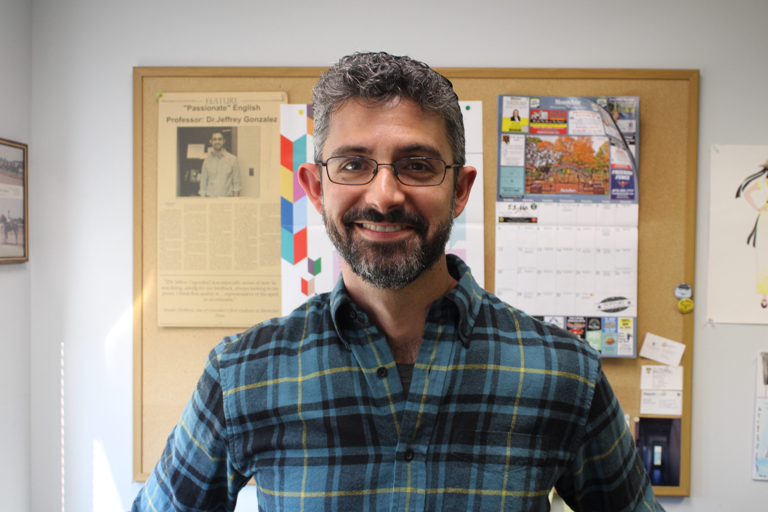 Jeffrey Gonzalez, Deputy Chair of the English department, Associate Professor, and advisor of the English Club.