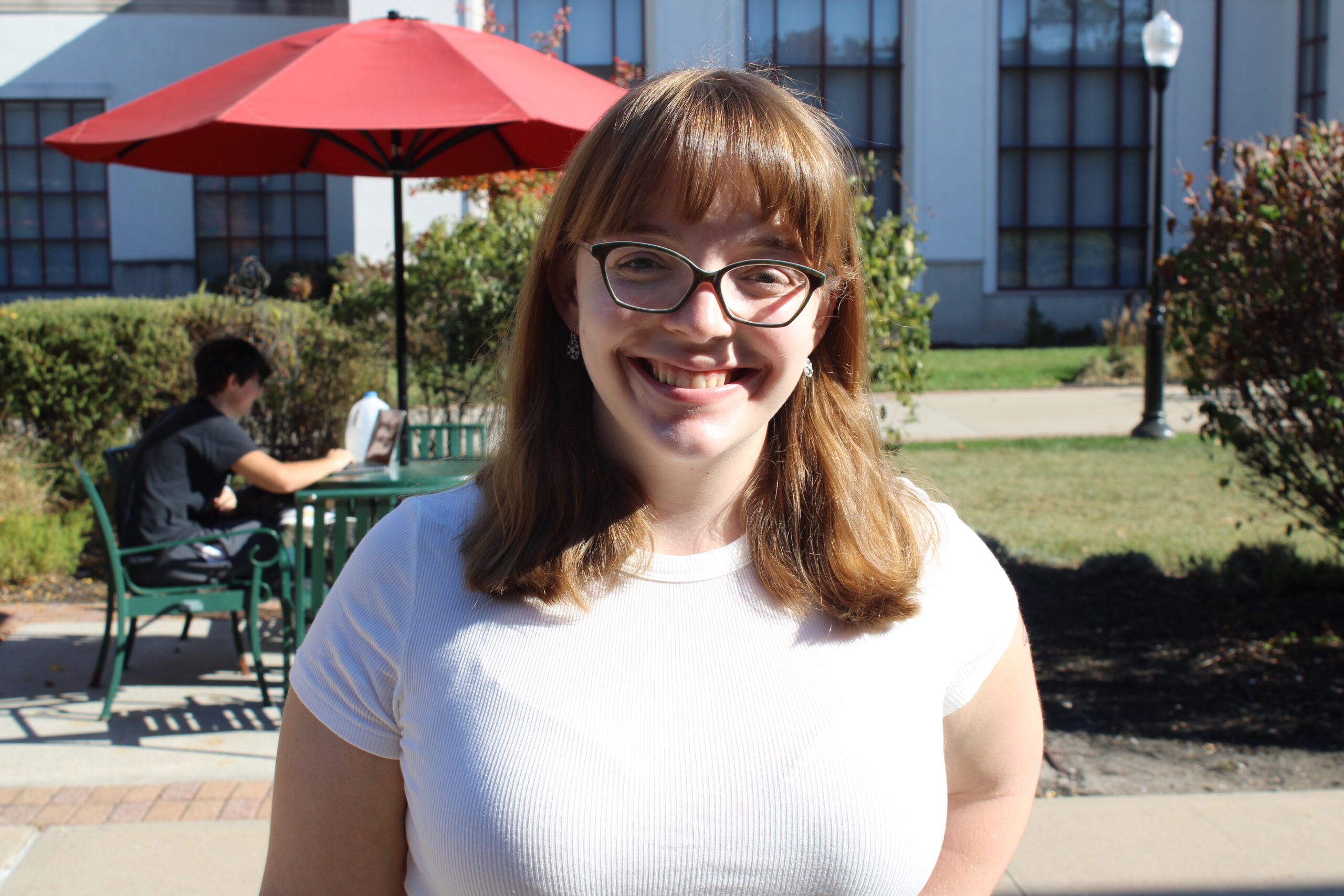 Faith Monesteri, Vice President of the English Club senior English major.